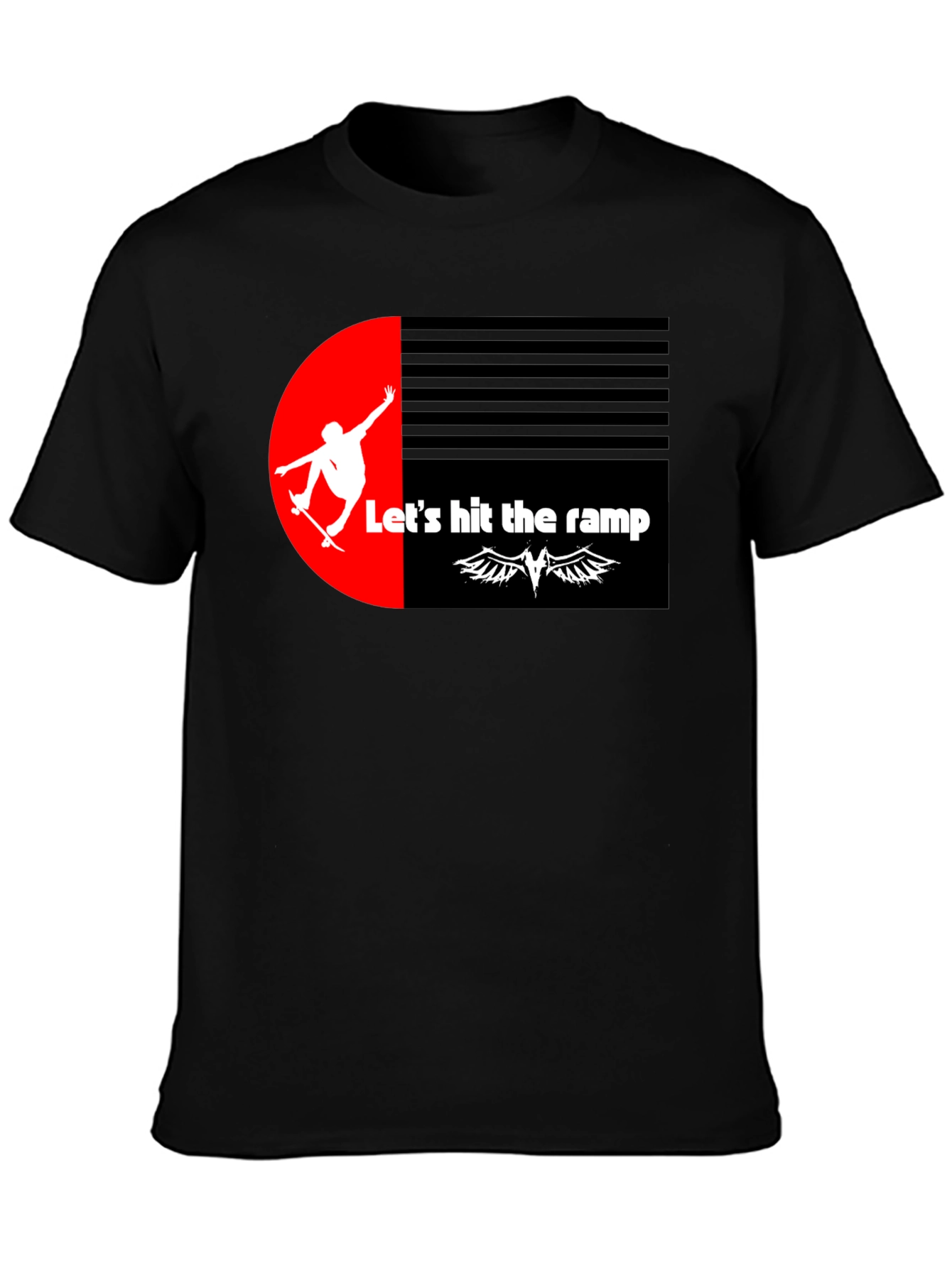 Skateboarding Graphic Tee - Lets Hit the Ramp!