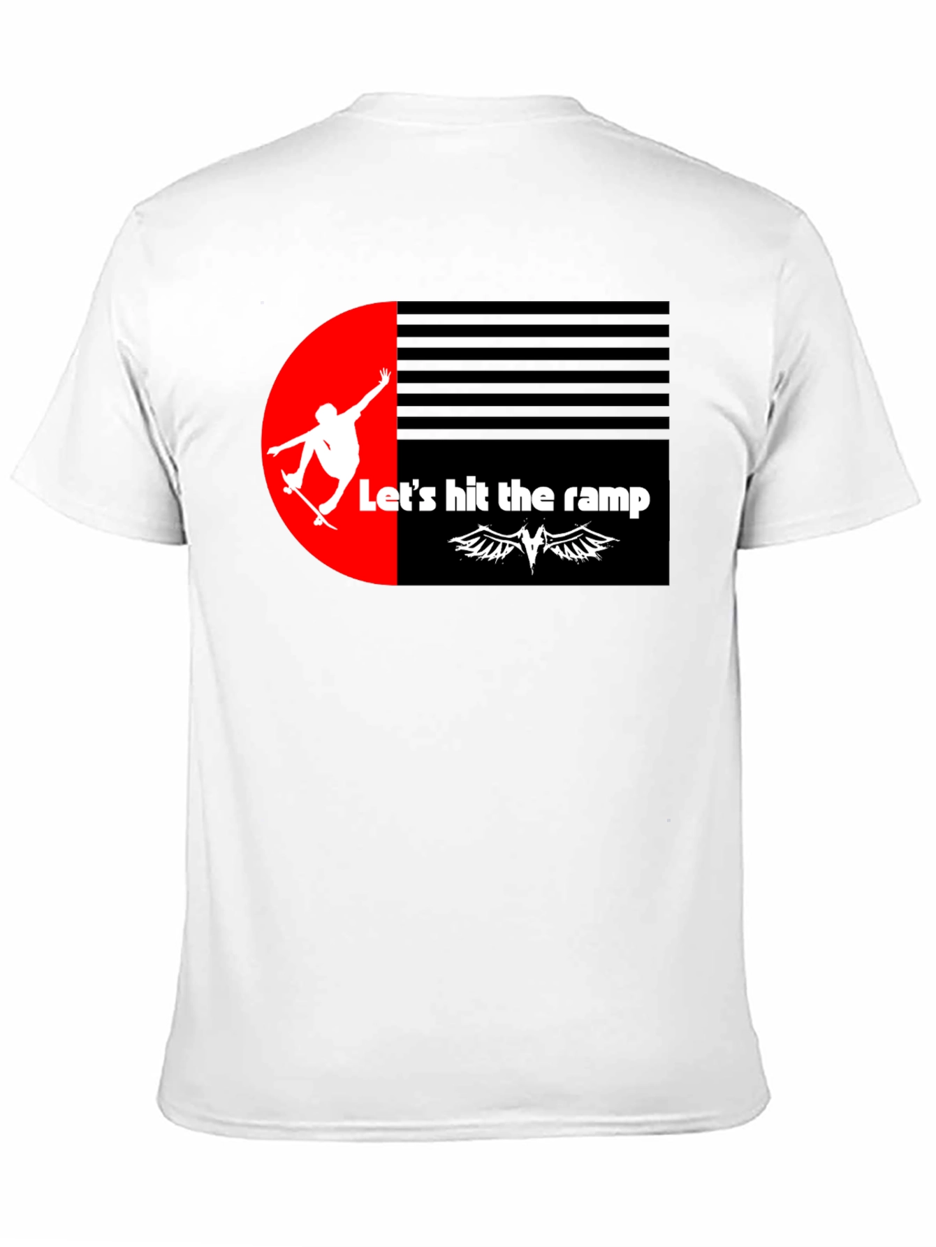 Skateboarding Graphic Tee - Lets Hit the Ramp!