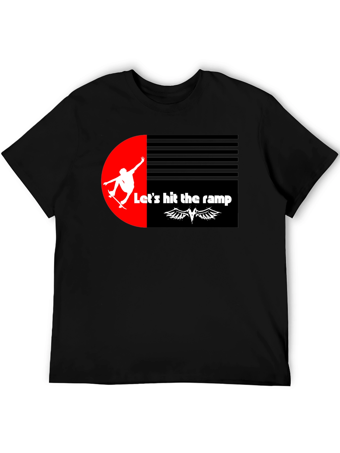 Skateboarding Graphic Tee - Lets Hit the Ramp!