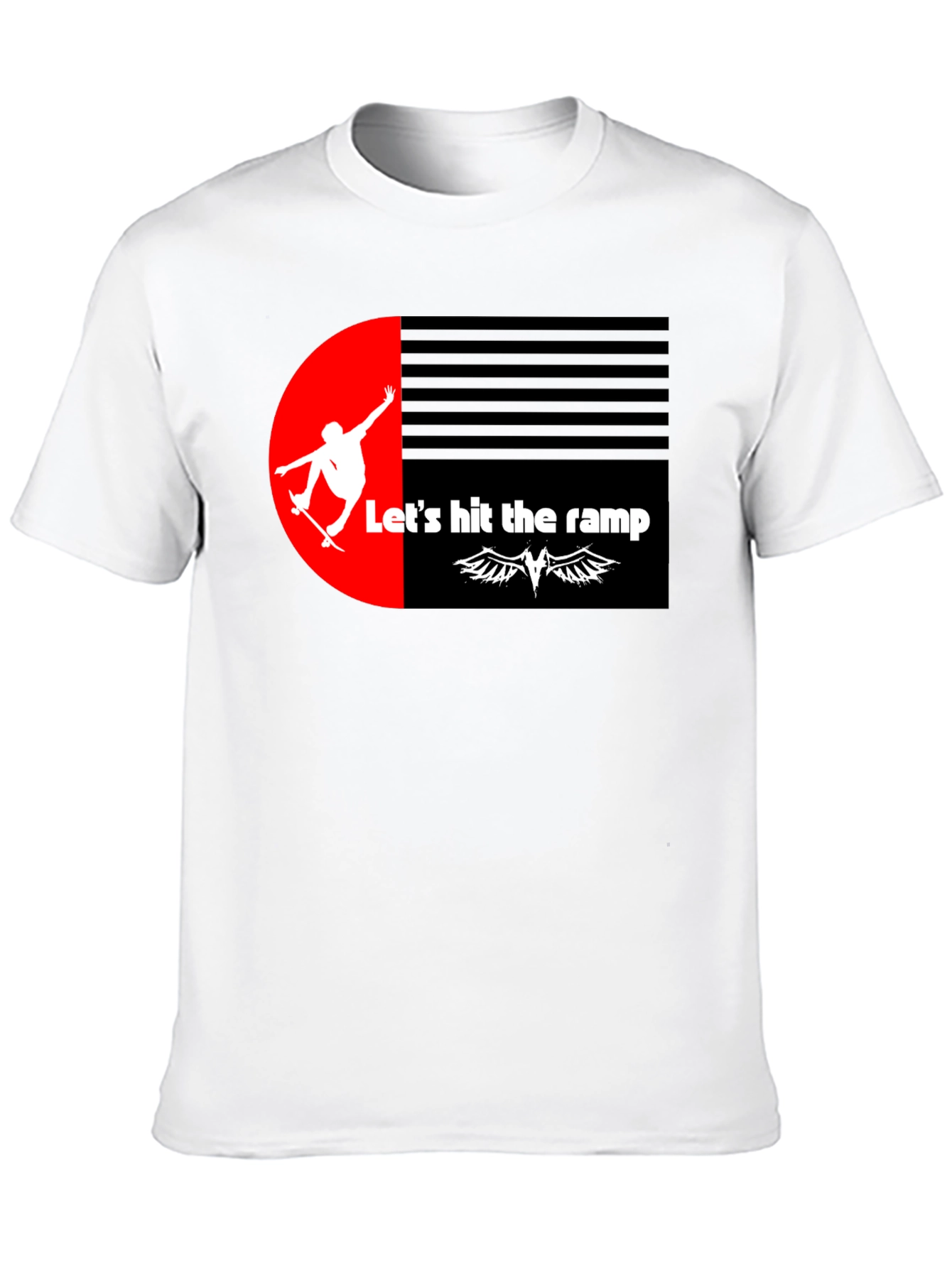 Skateboarding Graphic Tee - Lets Hit the Ramp!
