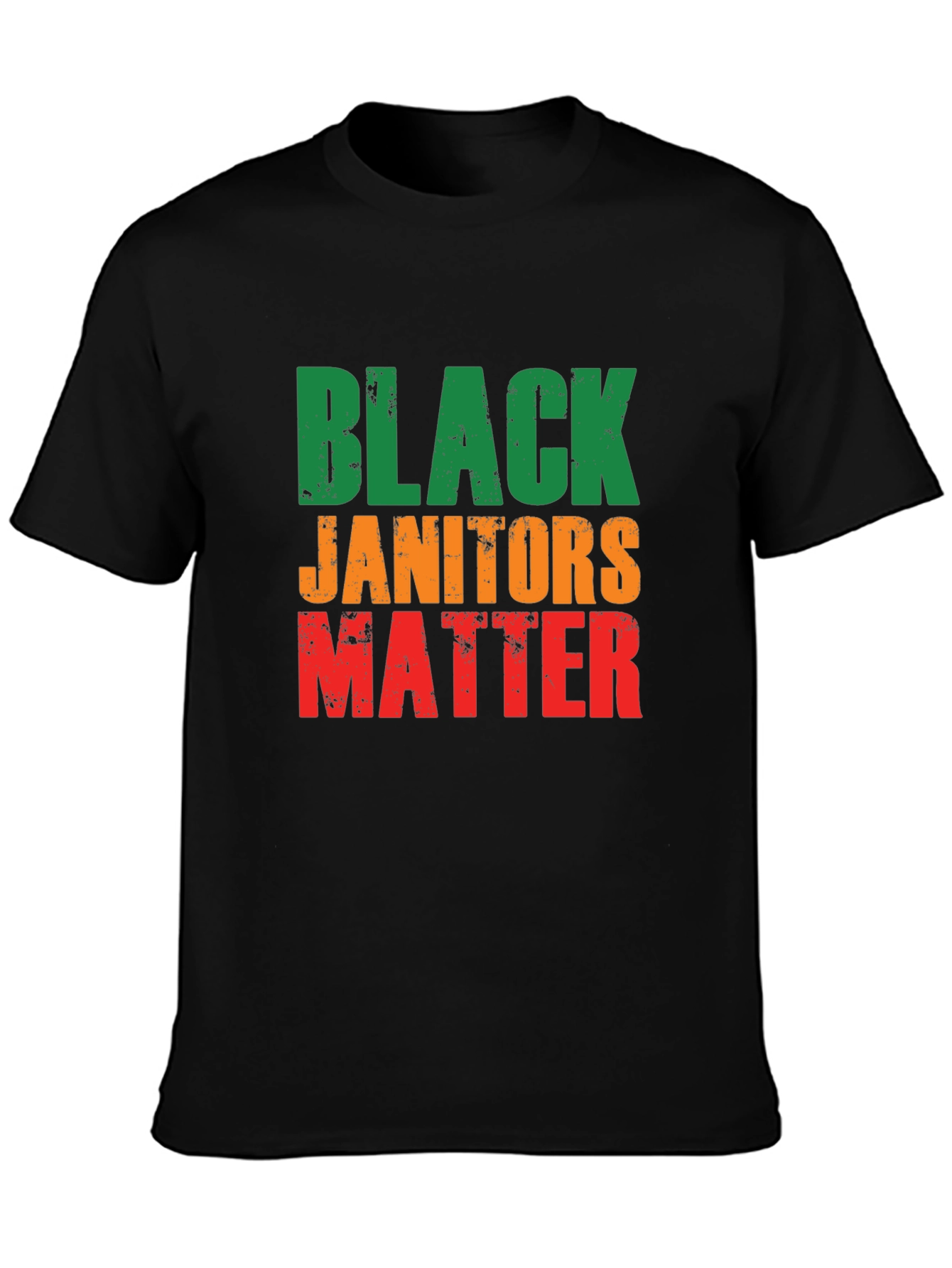 Black Janitors Matter Graphic T-Shirt