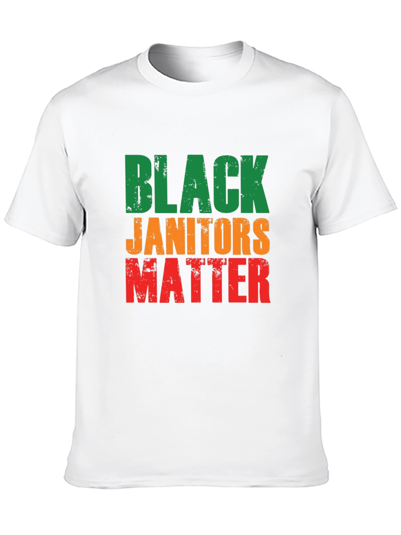 Black Janitors Matter Graphic T-Shirt