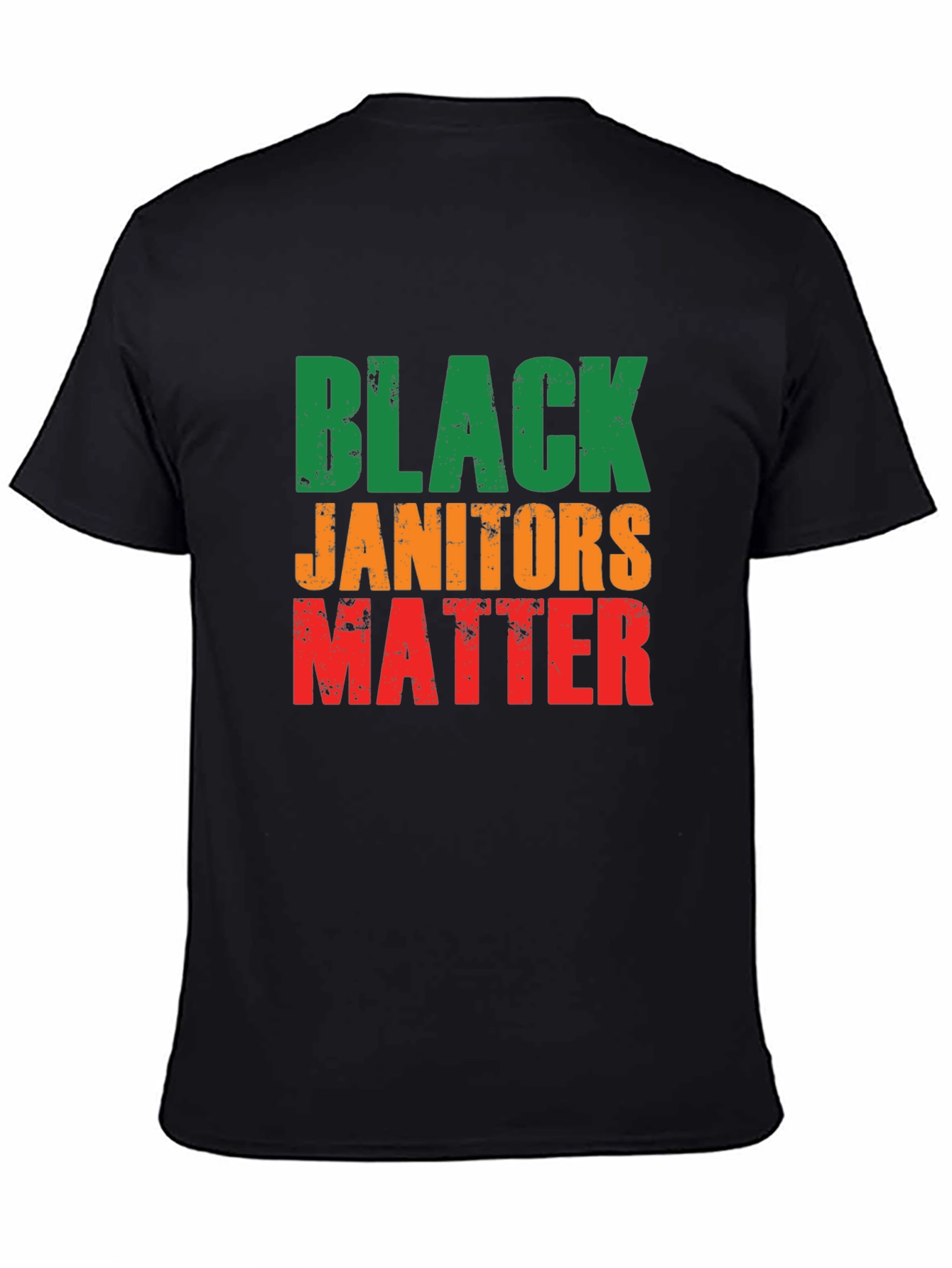 Black Janitors Matter Graphic T-Shirt