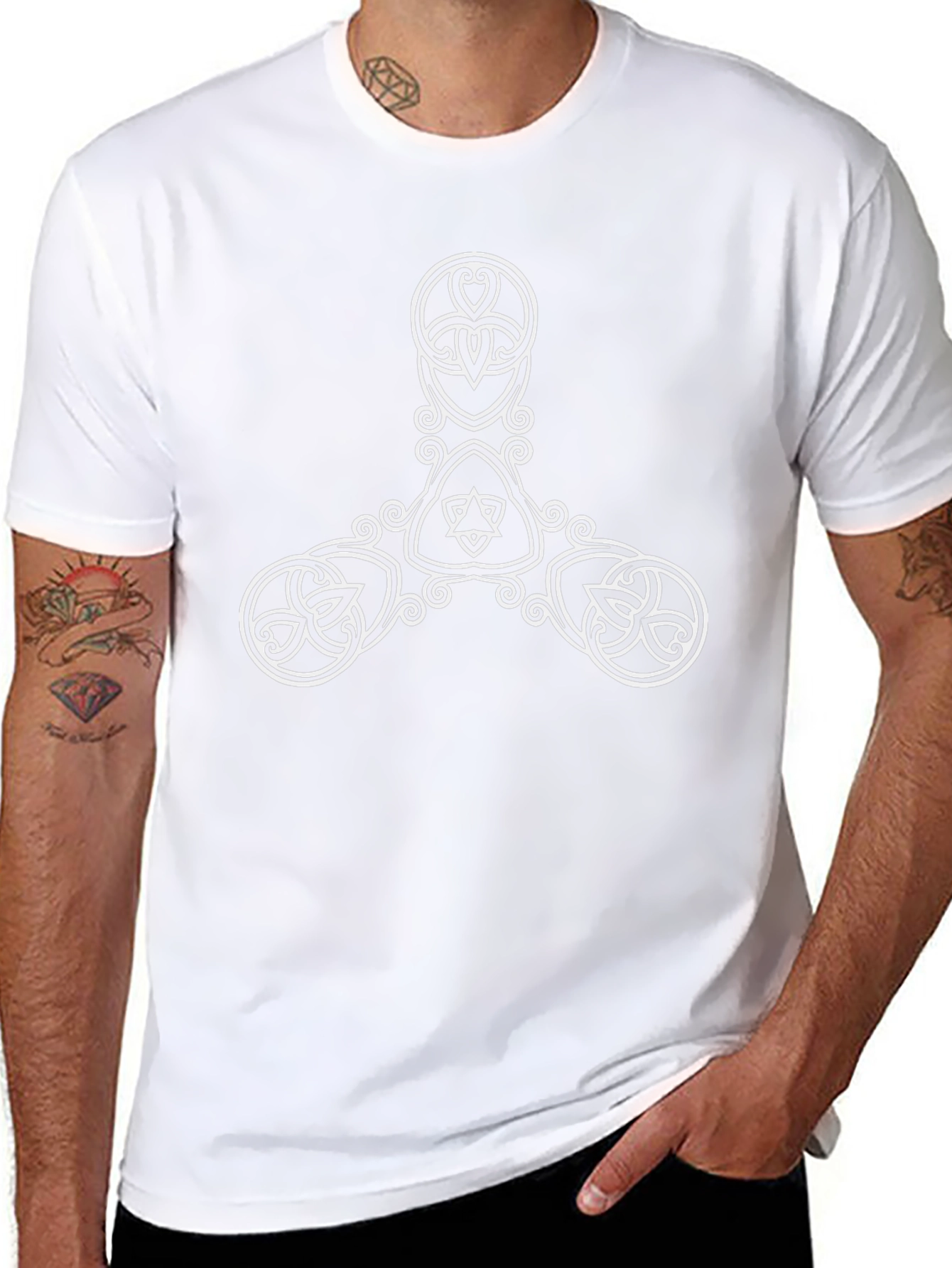 Celtic Knot Design Black T-Shirt