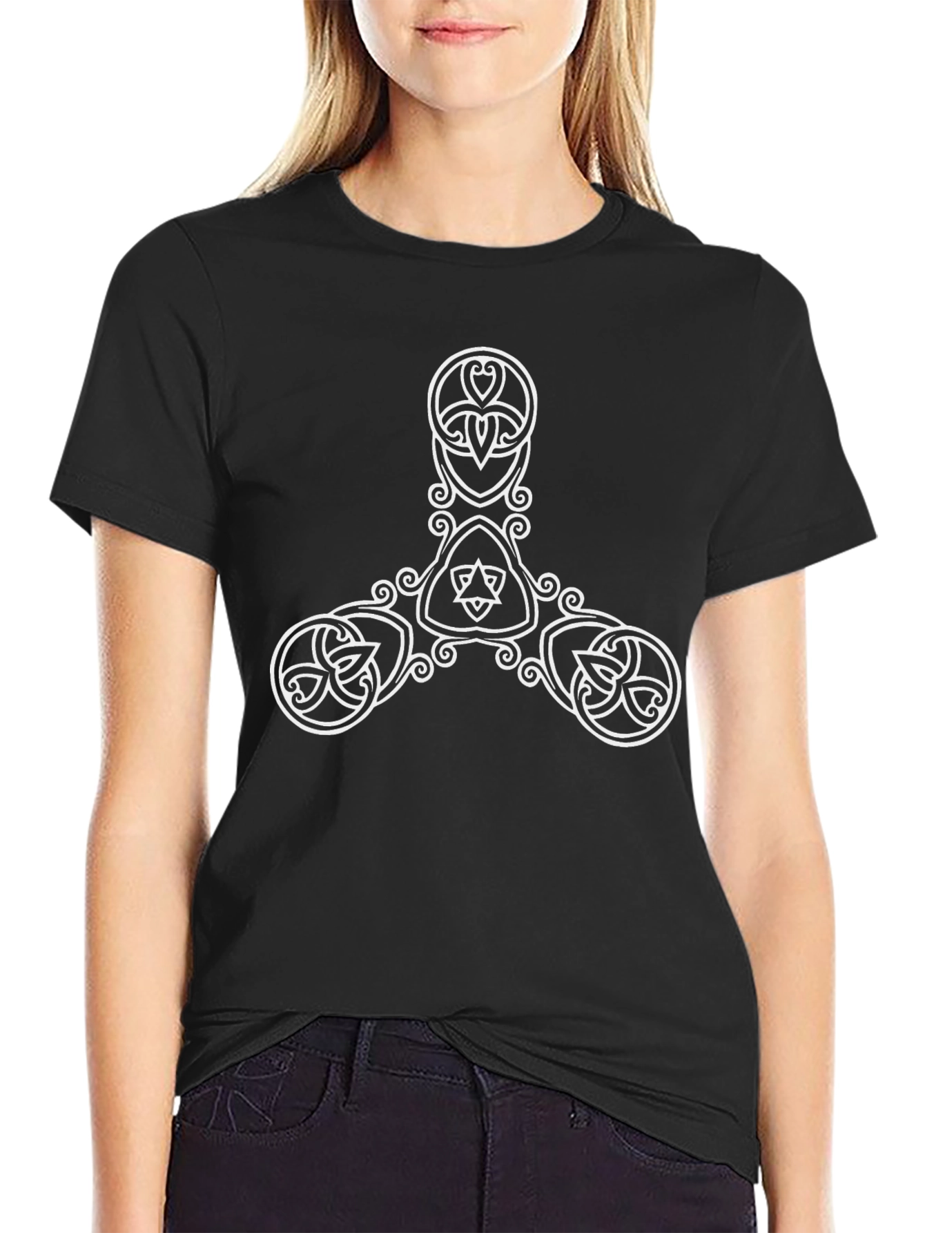 Celtic Knot Design Black T-Shirt