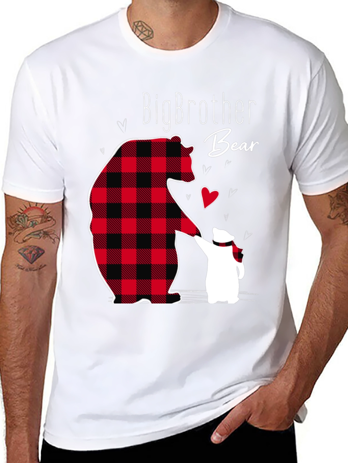 Big Brother Bear T-Shirt - Cute Matching Family Tee