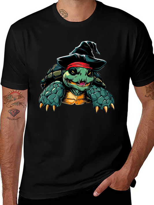 Pirate Turtle Black T-Shirt