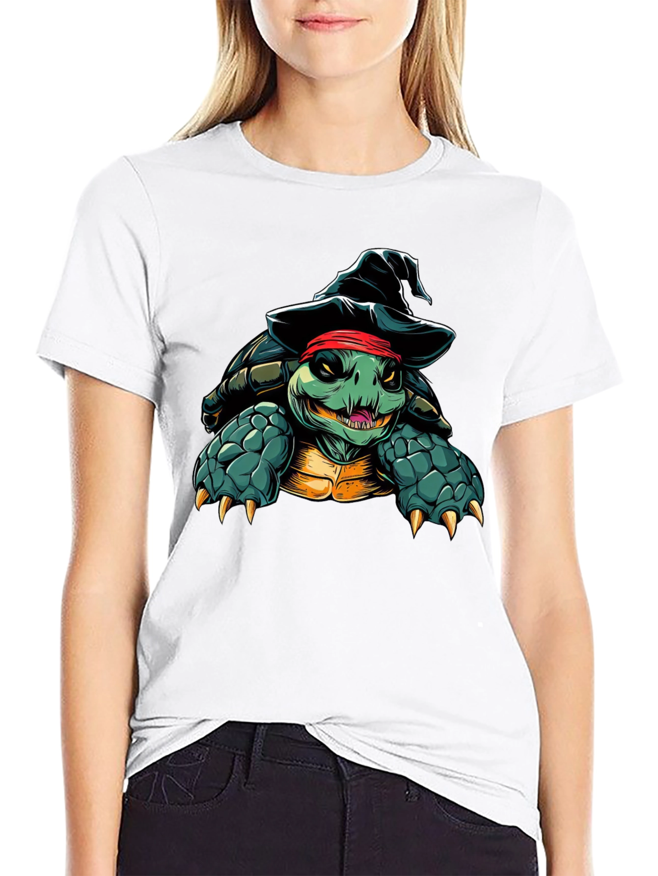 Pirate Turtle Black T-Shirt