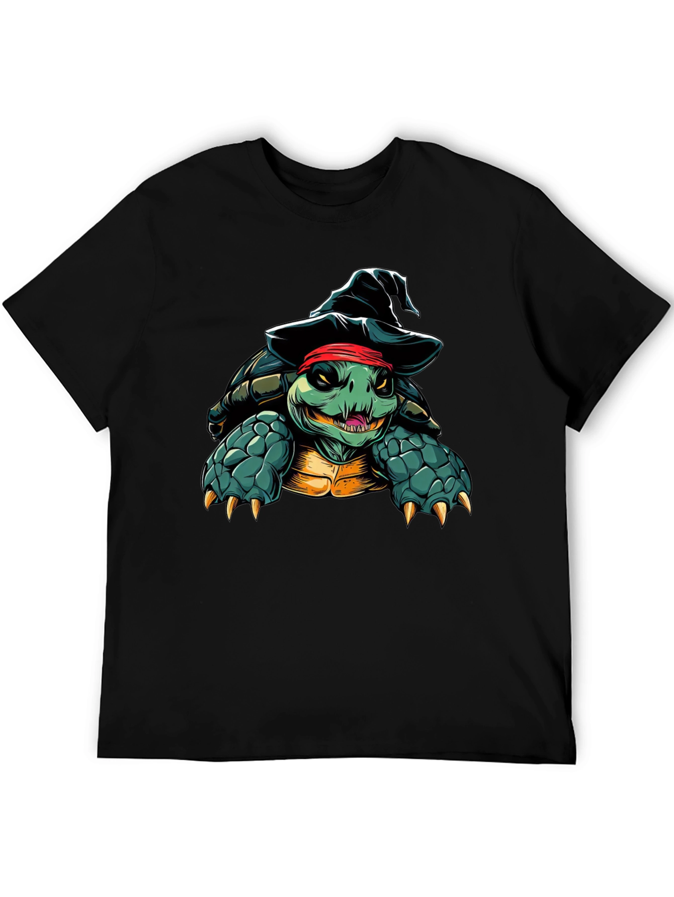 Pirate Turtle Black T-Shirt