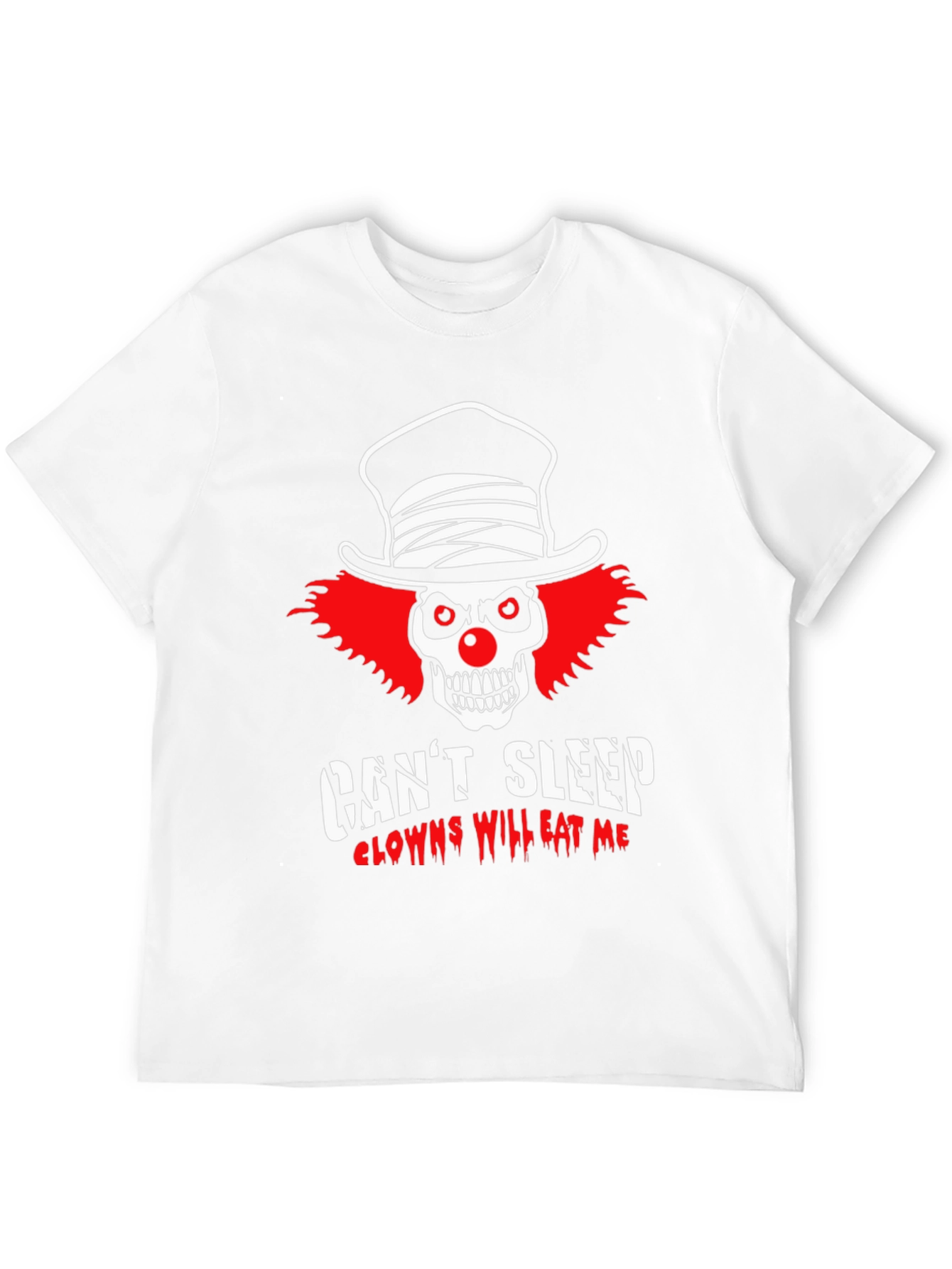 Clown Skull Graphic T-Shirt - Cant Sleep