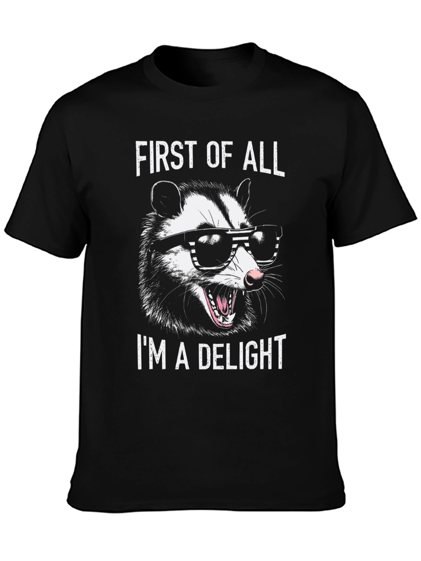 First of All Im a Delight Opossum Graphic Tee