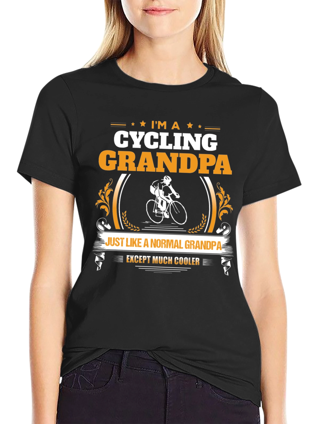 Cycling Grandpa T-Shirt - Cool Biker Grandfather Tee