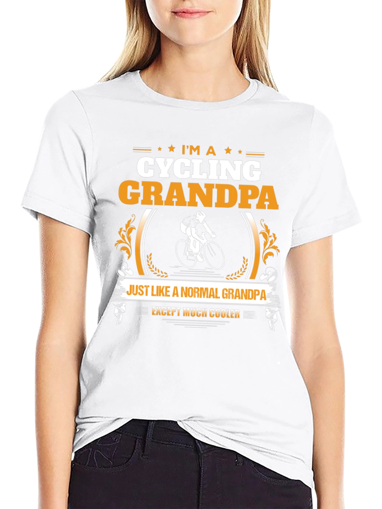 Cycling Grandpa T-Shirt - Cool Biker Grandfather Tee