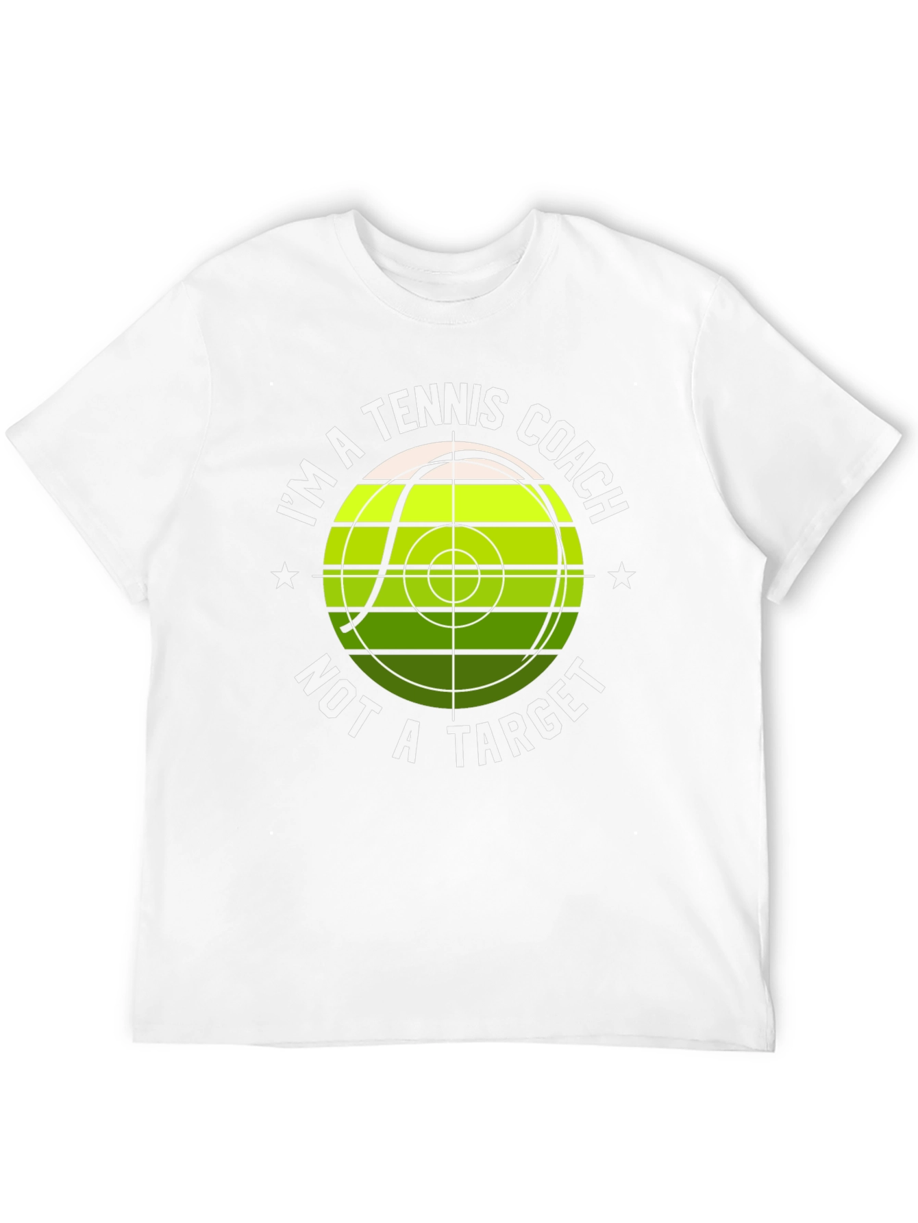 Tennis Coach Novelty Graphic Tee - Not A Target!