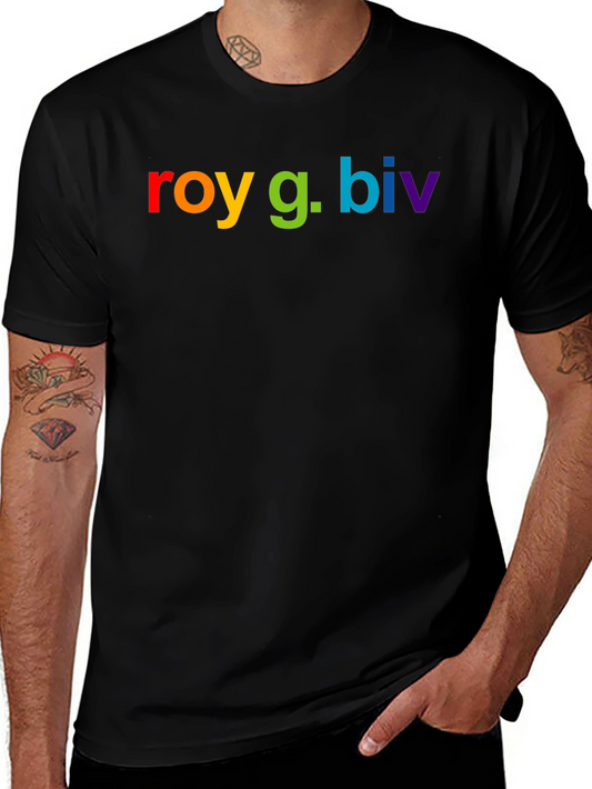 ROY G. BIV Rainbow Colors T-Shirt
