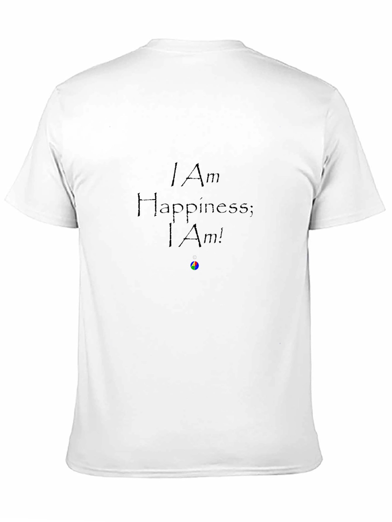 I Am Happiness Graphic Tee - Black