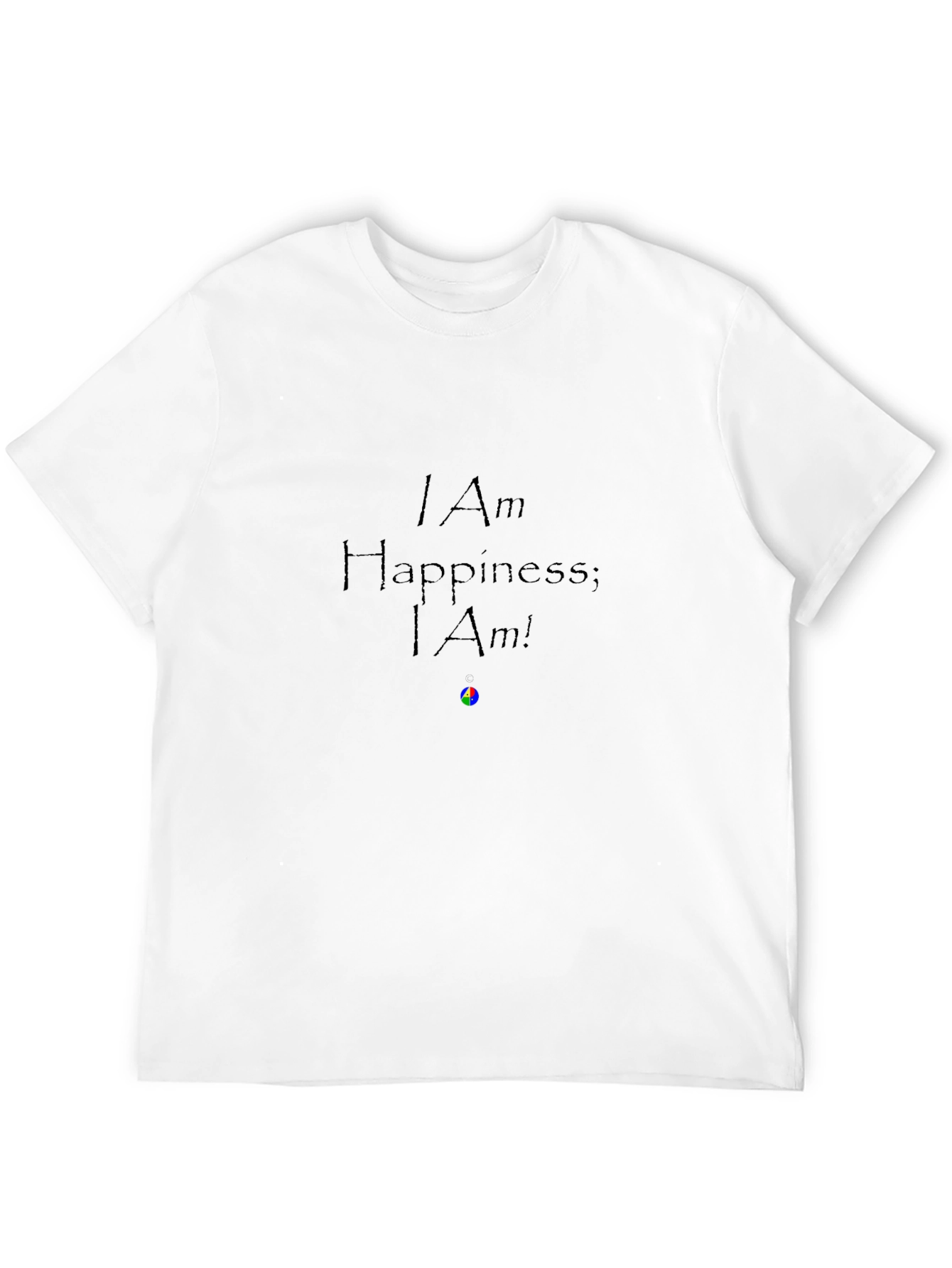 I Am Happiness Graphic Tee - Black