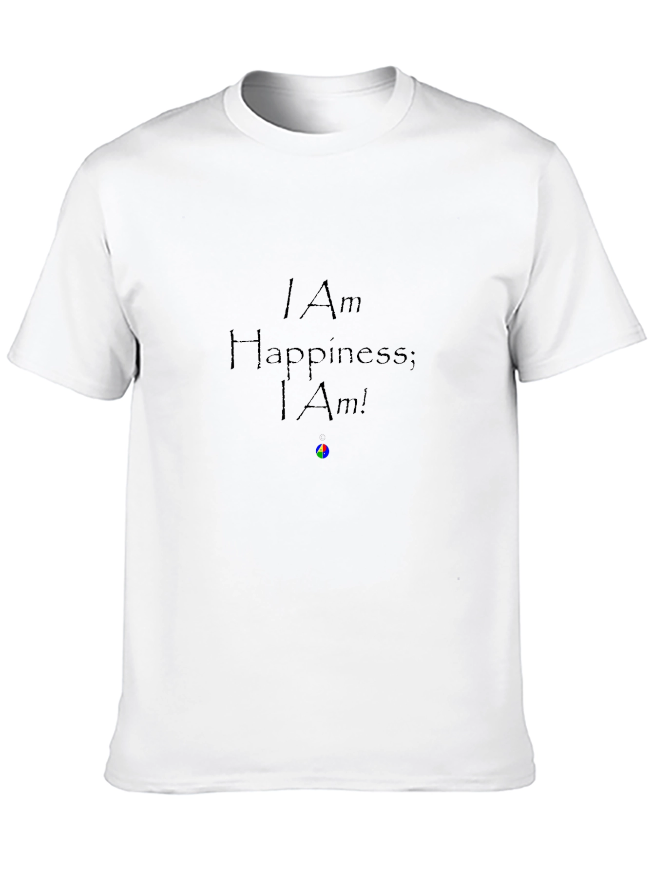 I Am Happiness Graphic Tee - Black