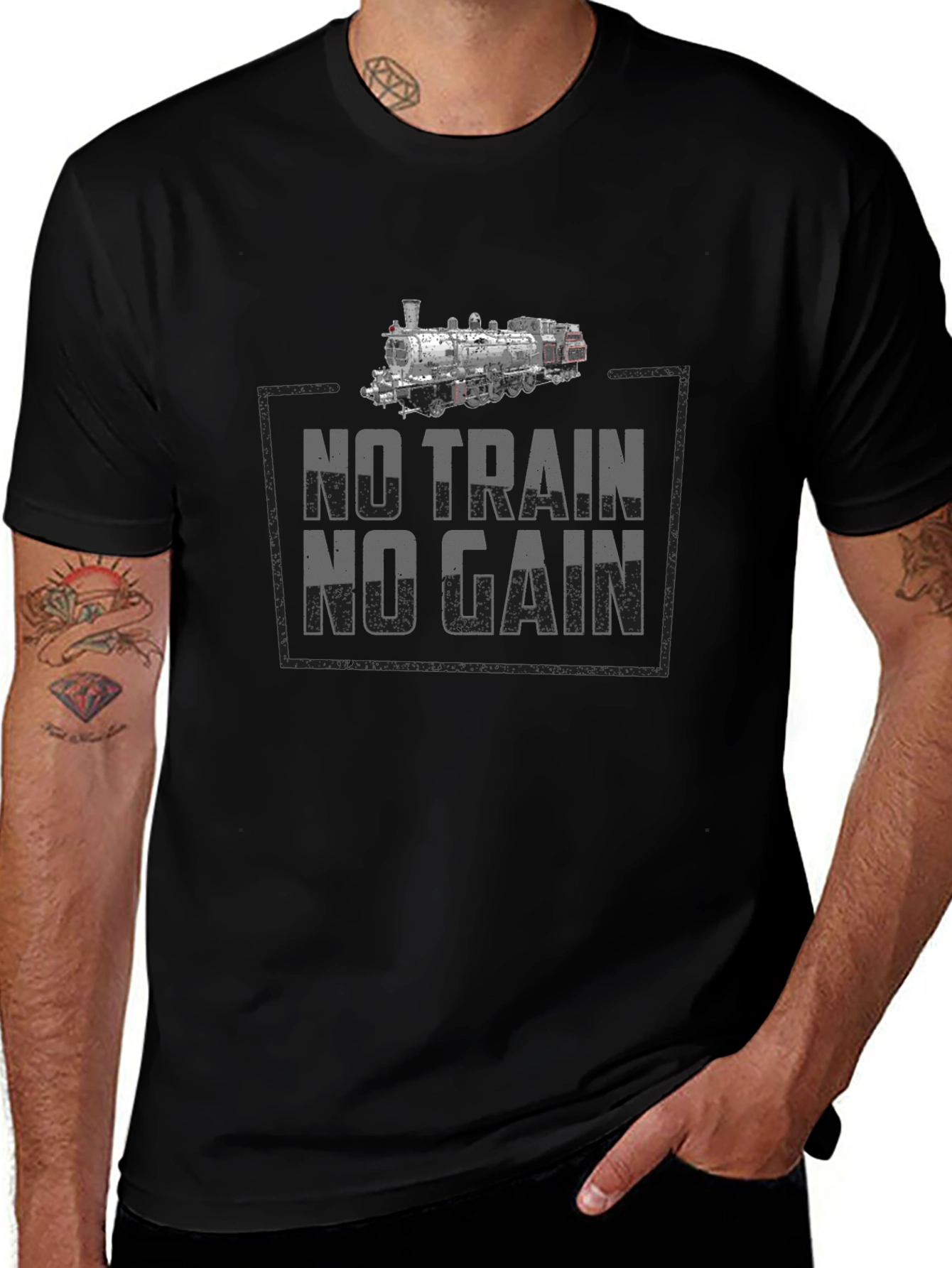 No Train No Gain Graphic T-Shirt