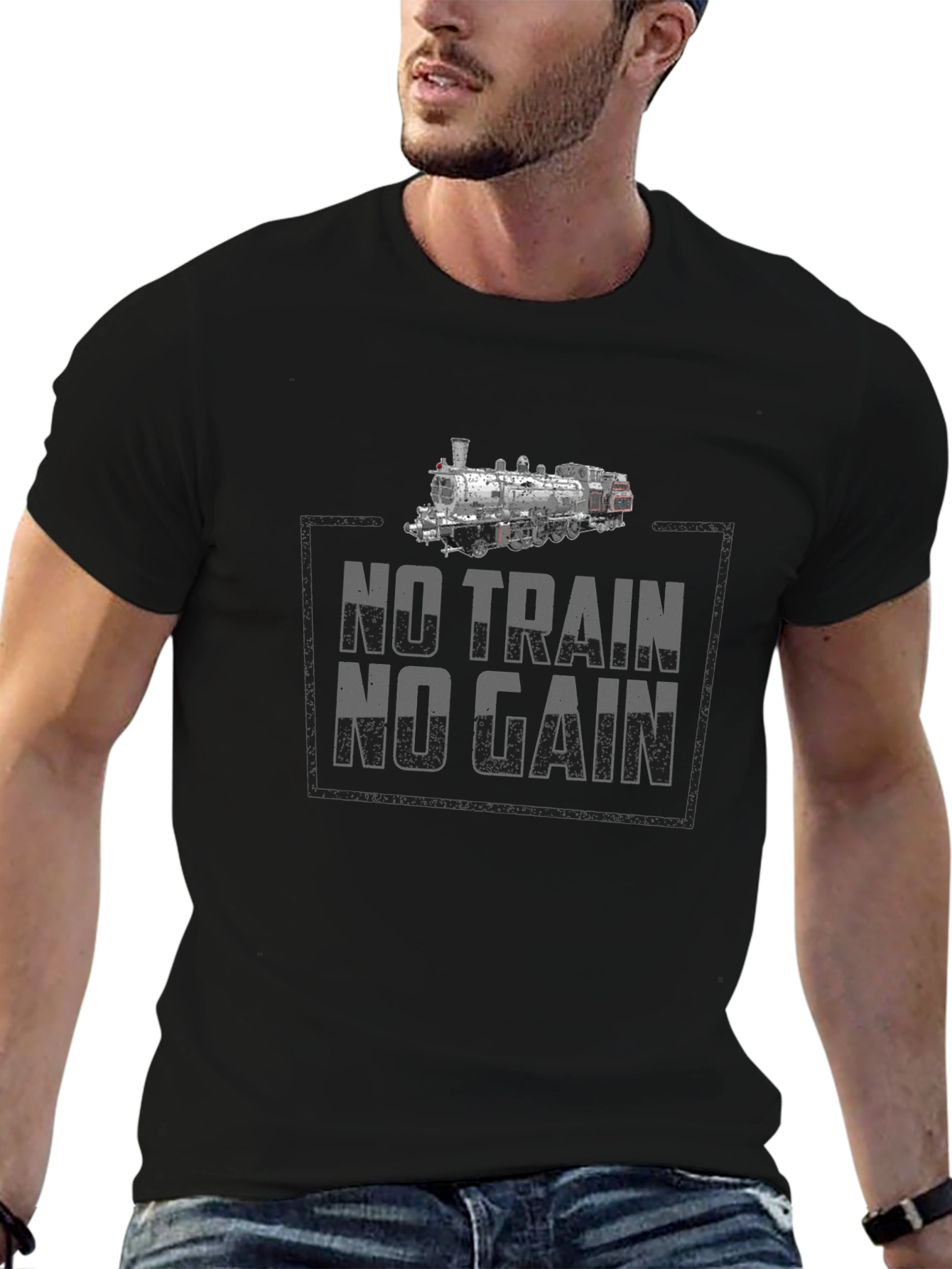 No Train No Gain Graphic T-Shirt