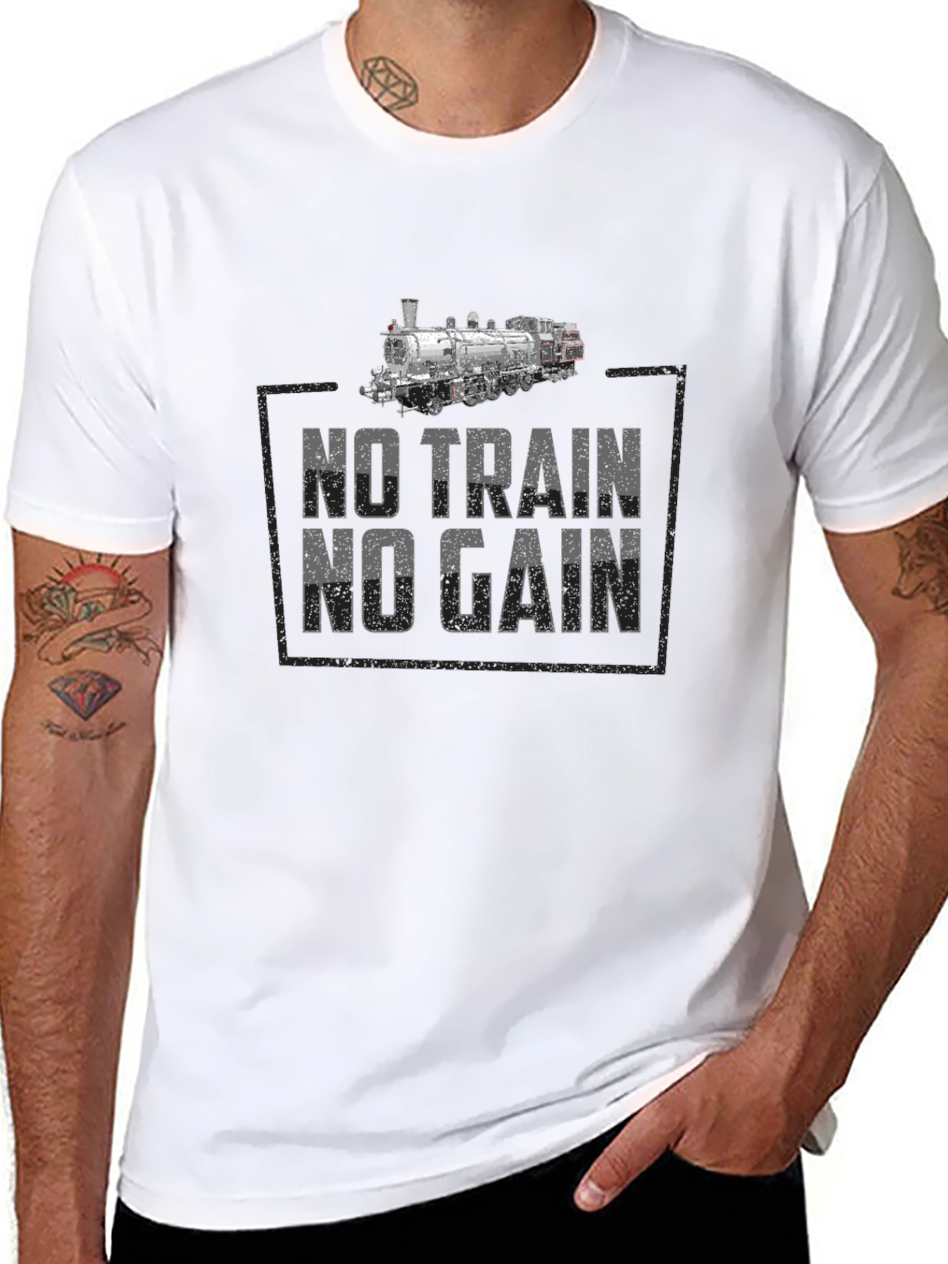 No Train No Gain Graphic T-Shirt