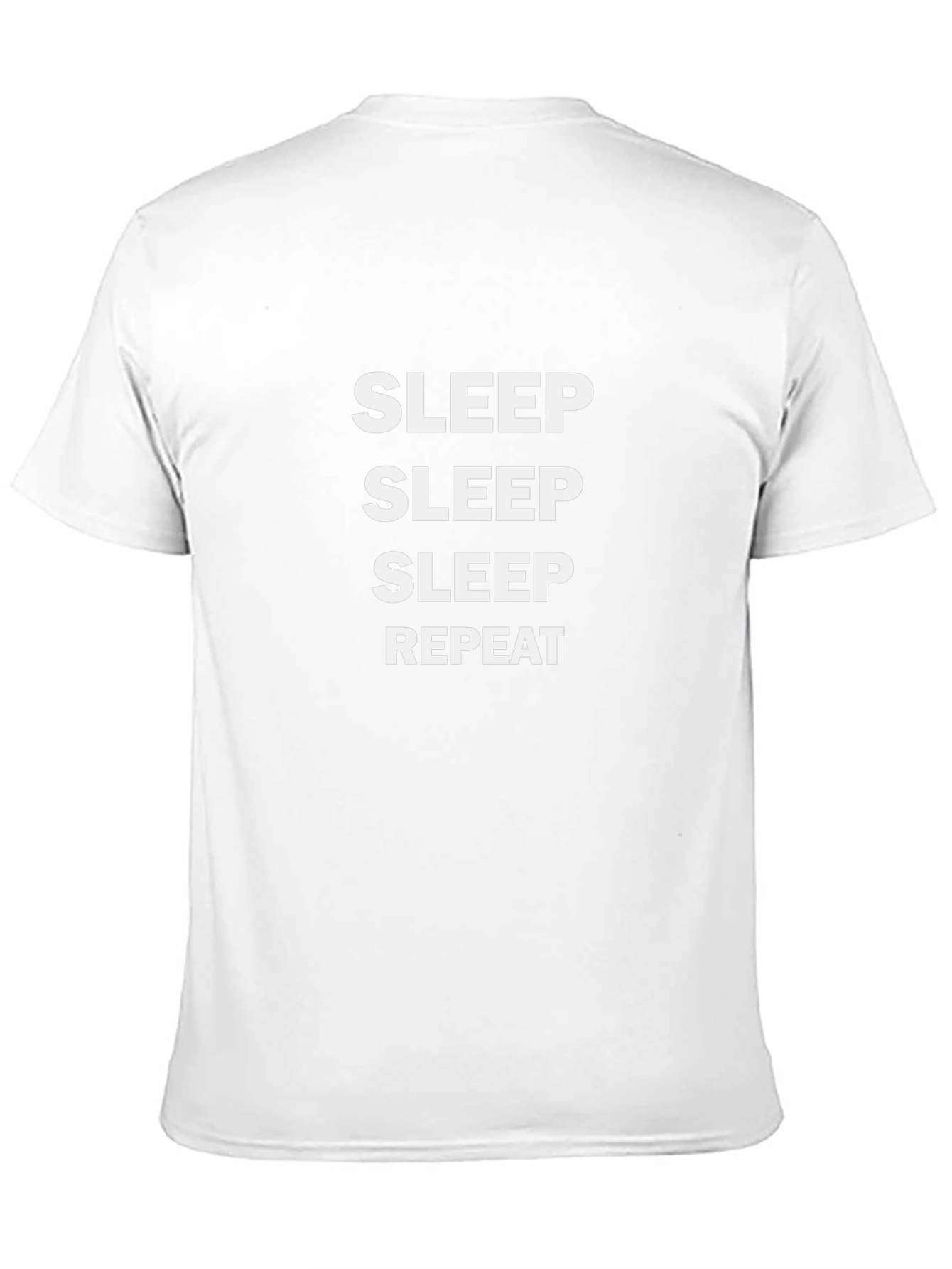 Sleep Repeat Graphic Tee - Black Cotton T-Shirt