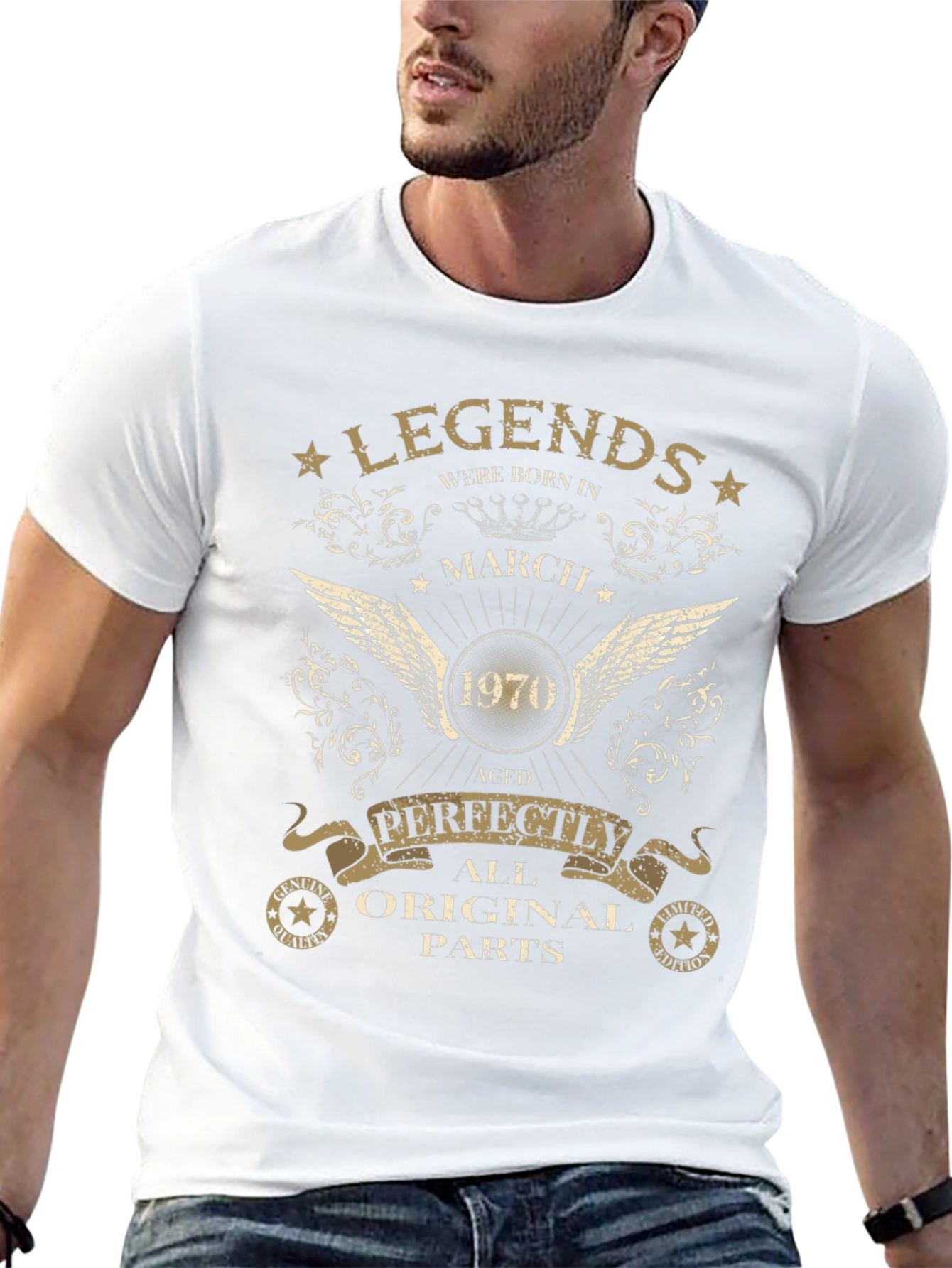 Legends Born in March 1970 T-Shirt