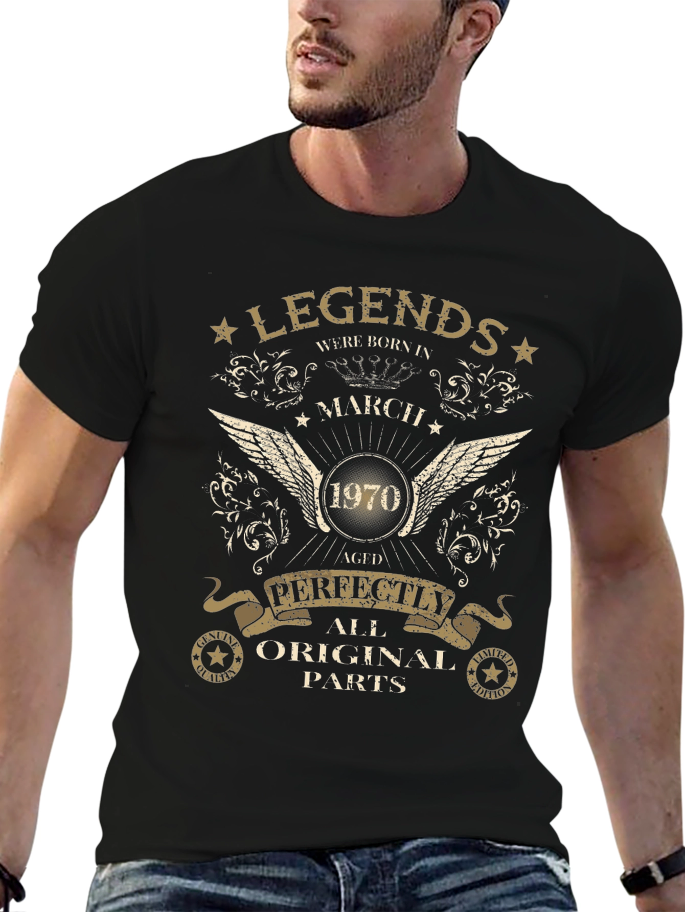 Legends Born in March 1970 T-Shirt