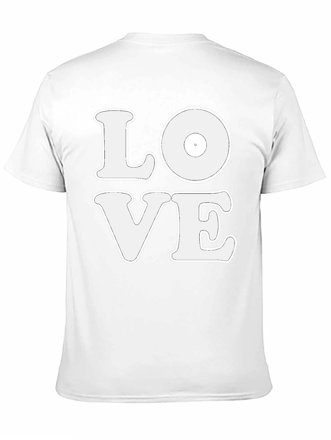 LOVE Vinyl Record Graphic Black T-Shirt