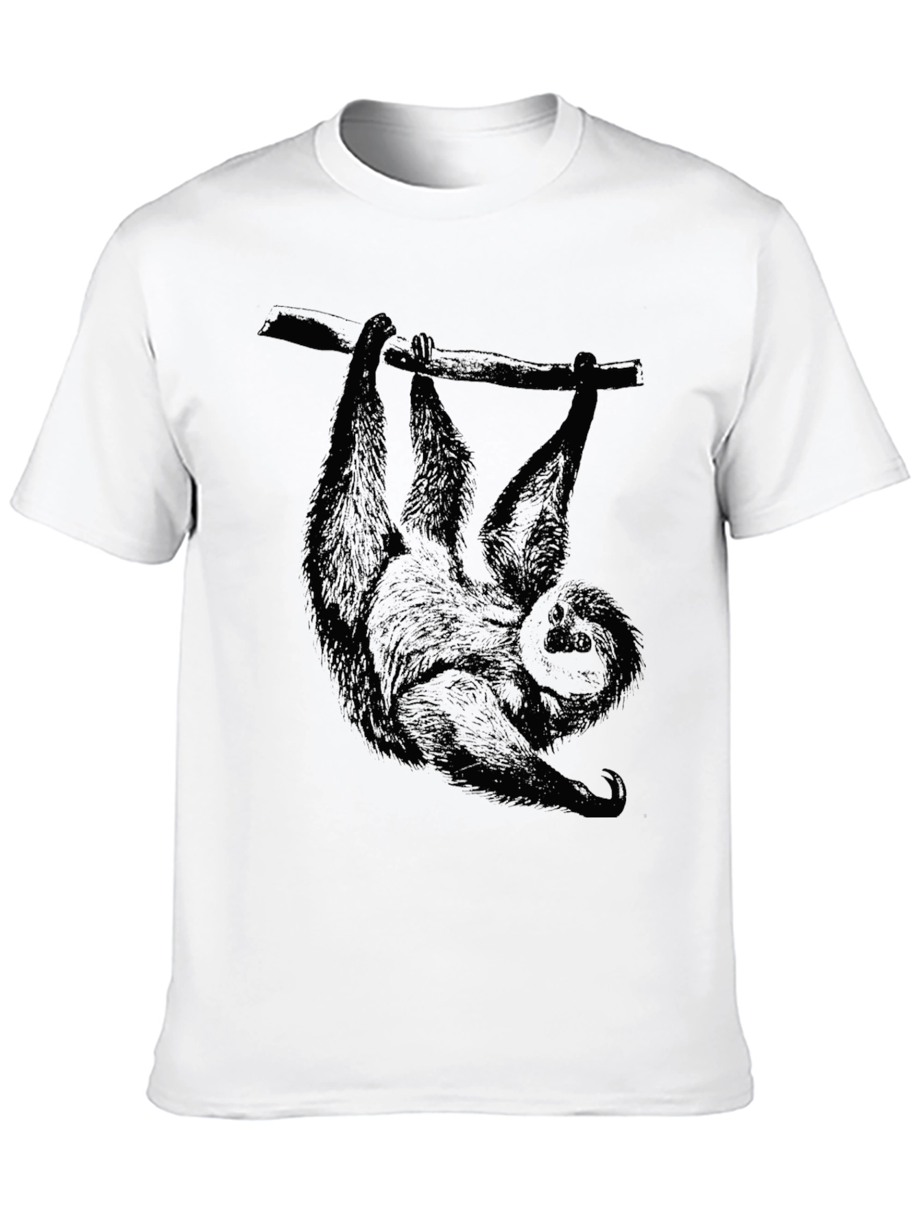 Sloth Graphic Tee - Mens Black T-Shirt