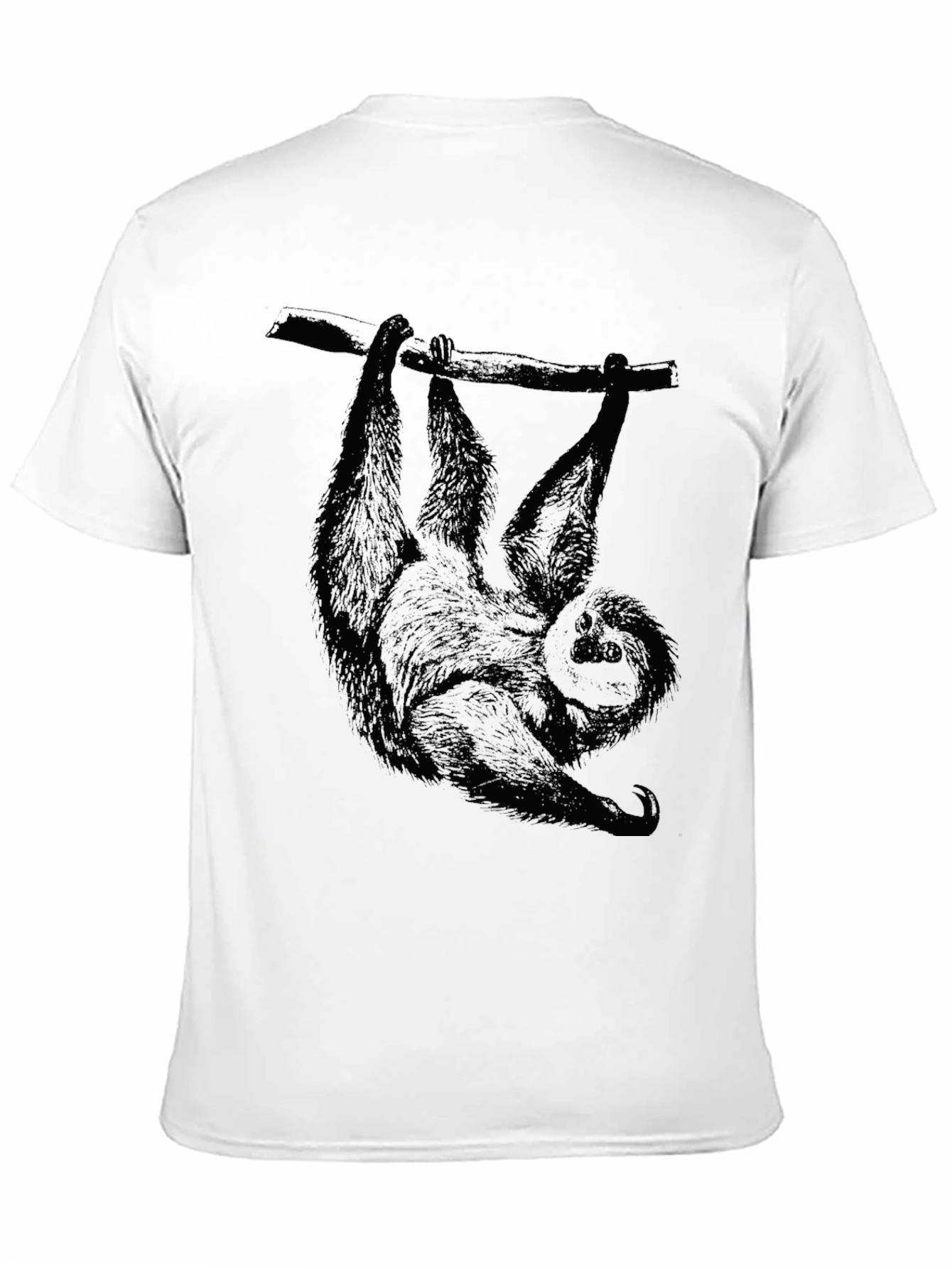 Sloth Graphic Tee - Mens Black T-Shirt