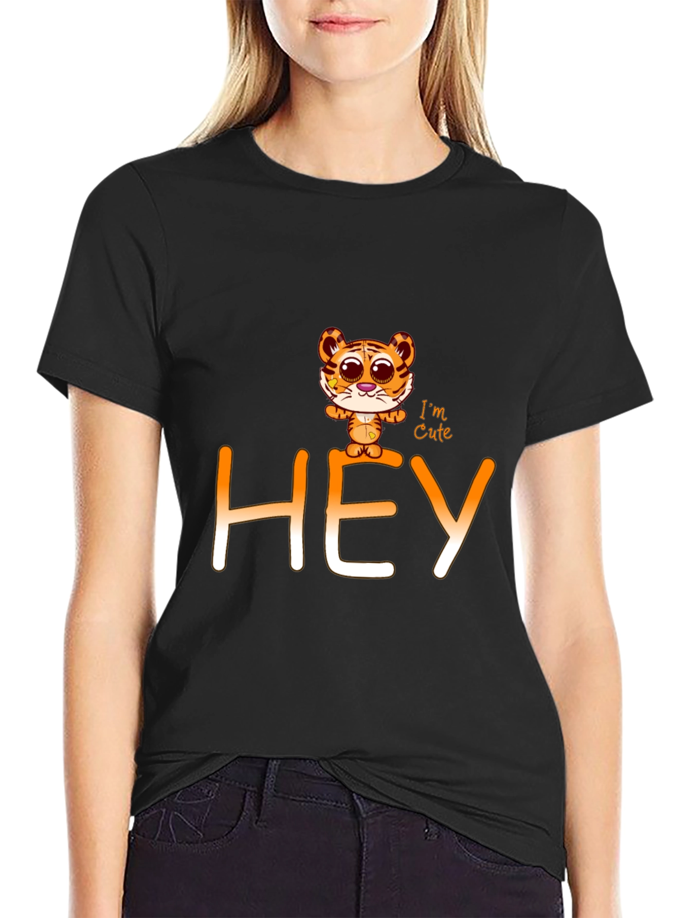 Cute Tiger Graphic Tee - HEY Im Cute