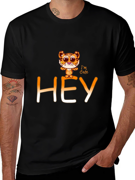 Cute Tiger Graphic Tee - HEY Im Cute