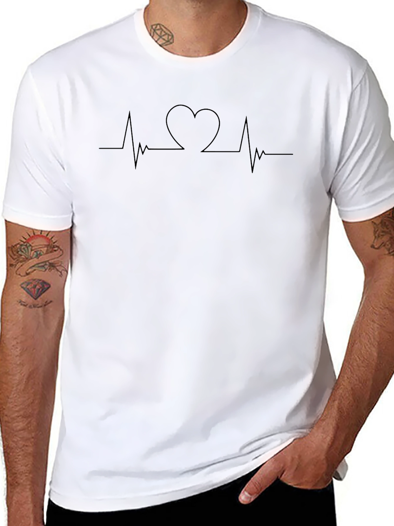 Heartbeat Graphic Tee - Classic Style