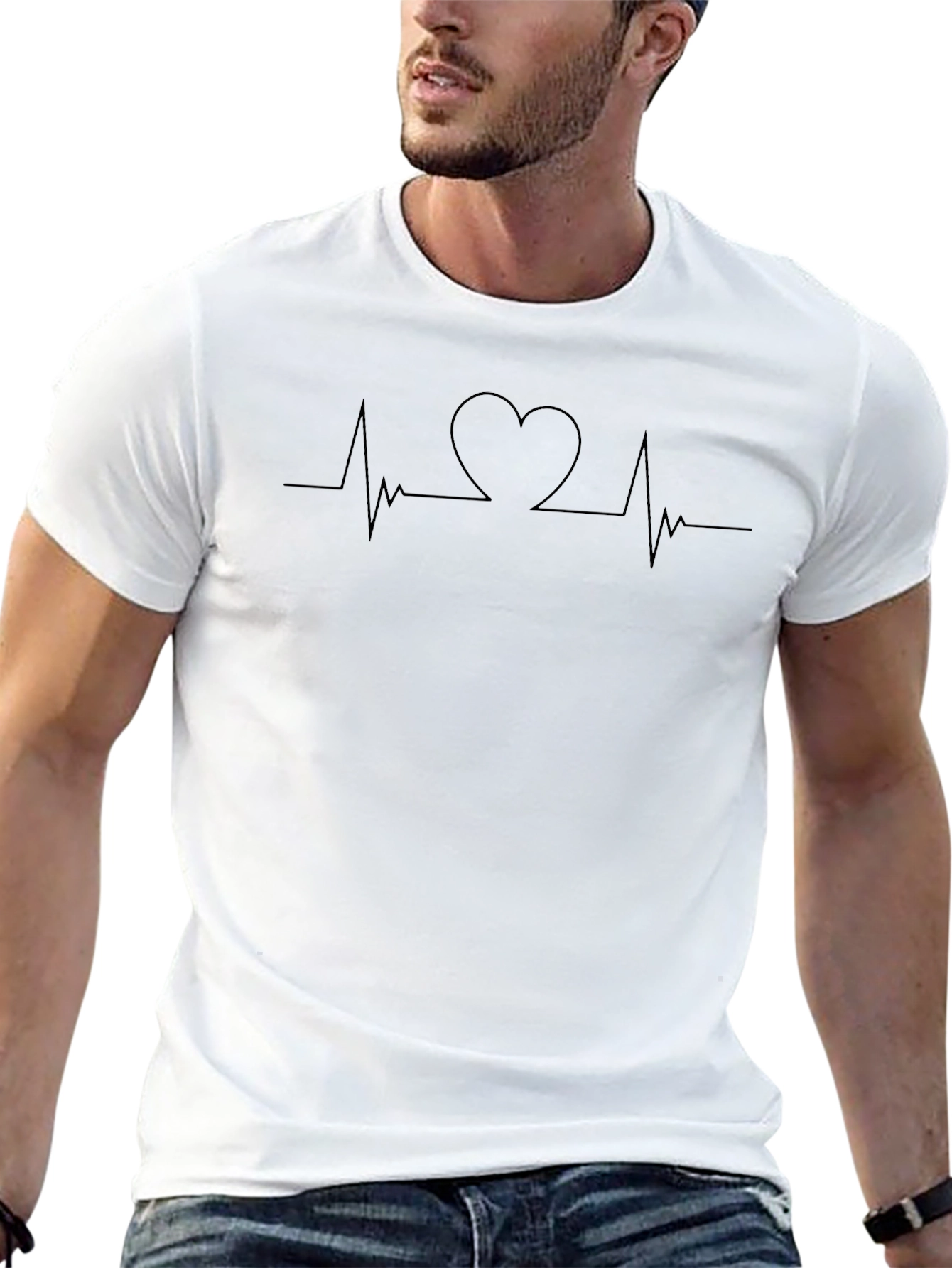 Heartbeat Graphic Tee - Classic Style