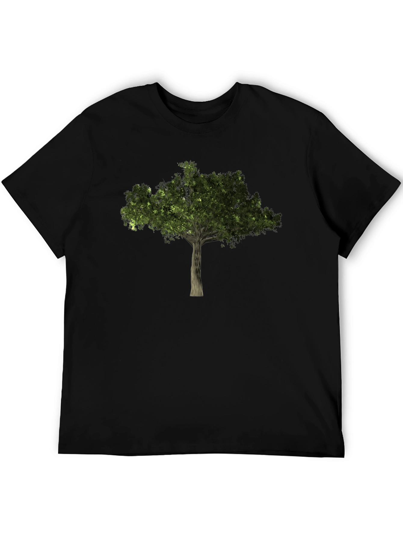 Nature Tree Graphic Black Tee
