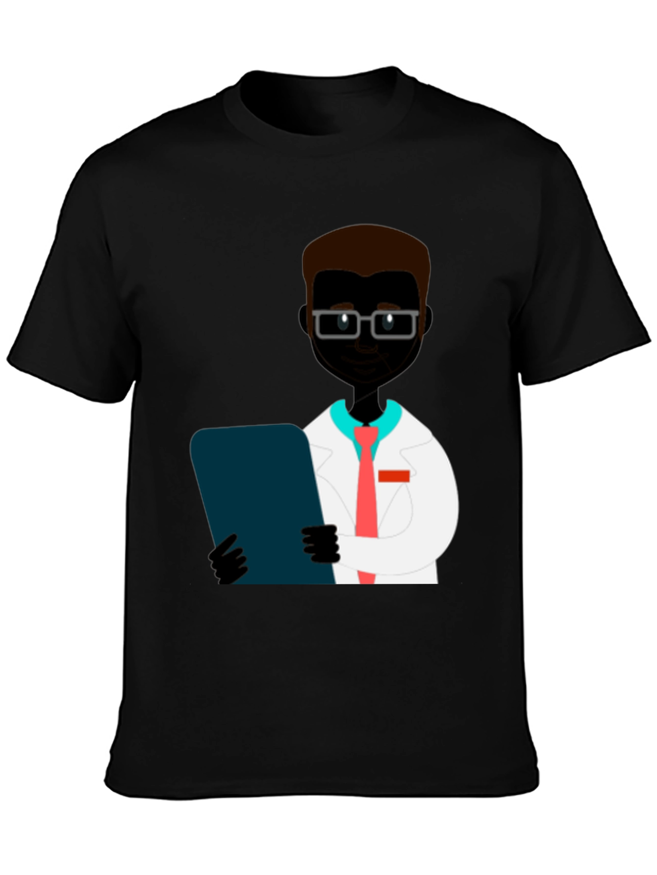 Doctor Graphic Print T-Shirt - Black