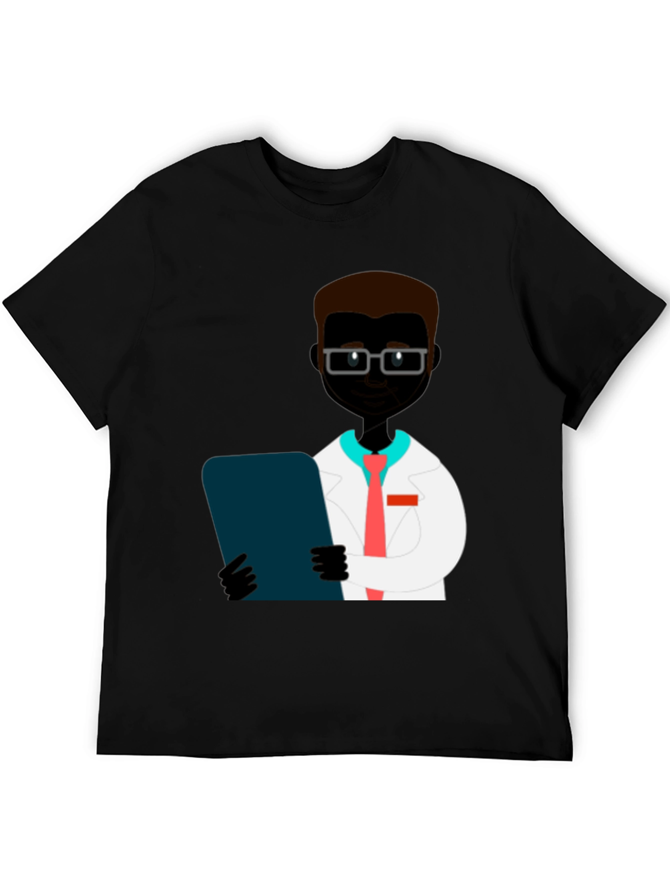 Doctor Graphic Print T-Shirt - Black