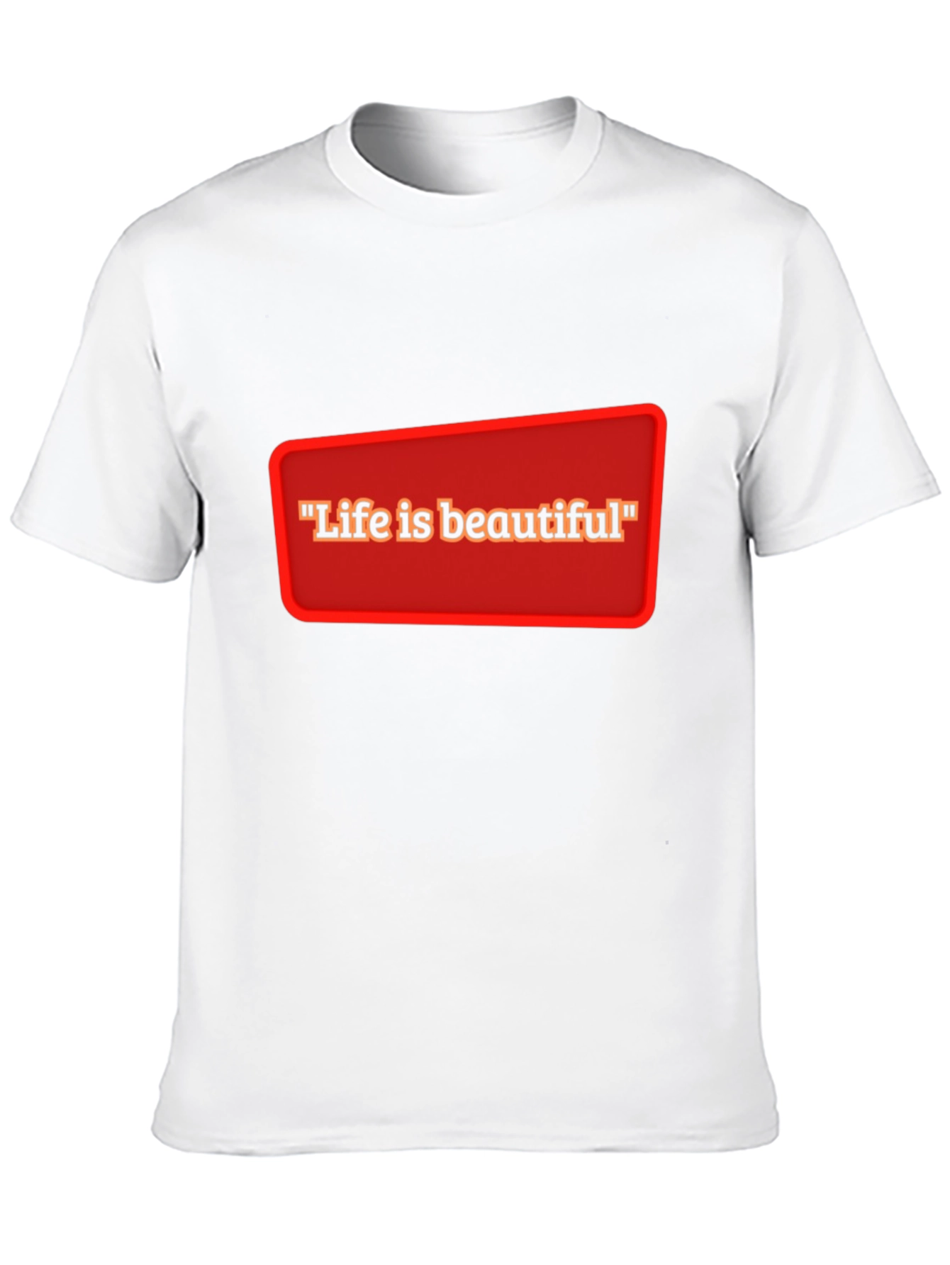 Life is Beautiful T-Shirt - Black Casual Tee
