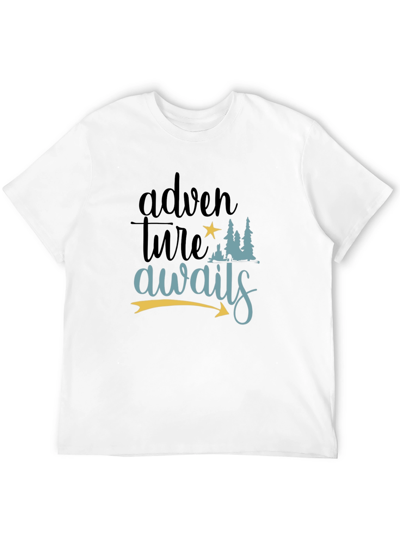 Adventure Awaits Graphic Tee - Black