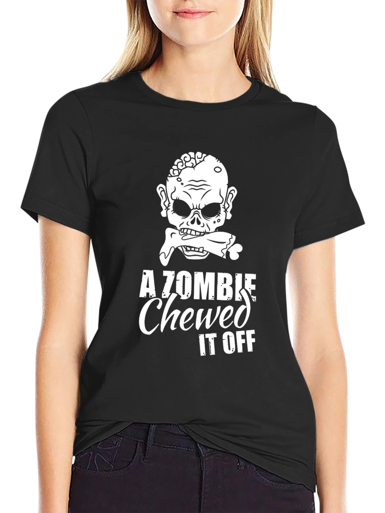 Zombie Chewed It Off Graphic T-Shirt