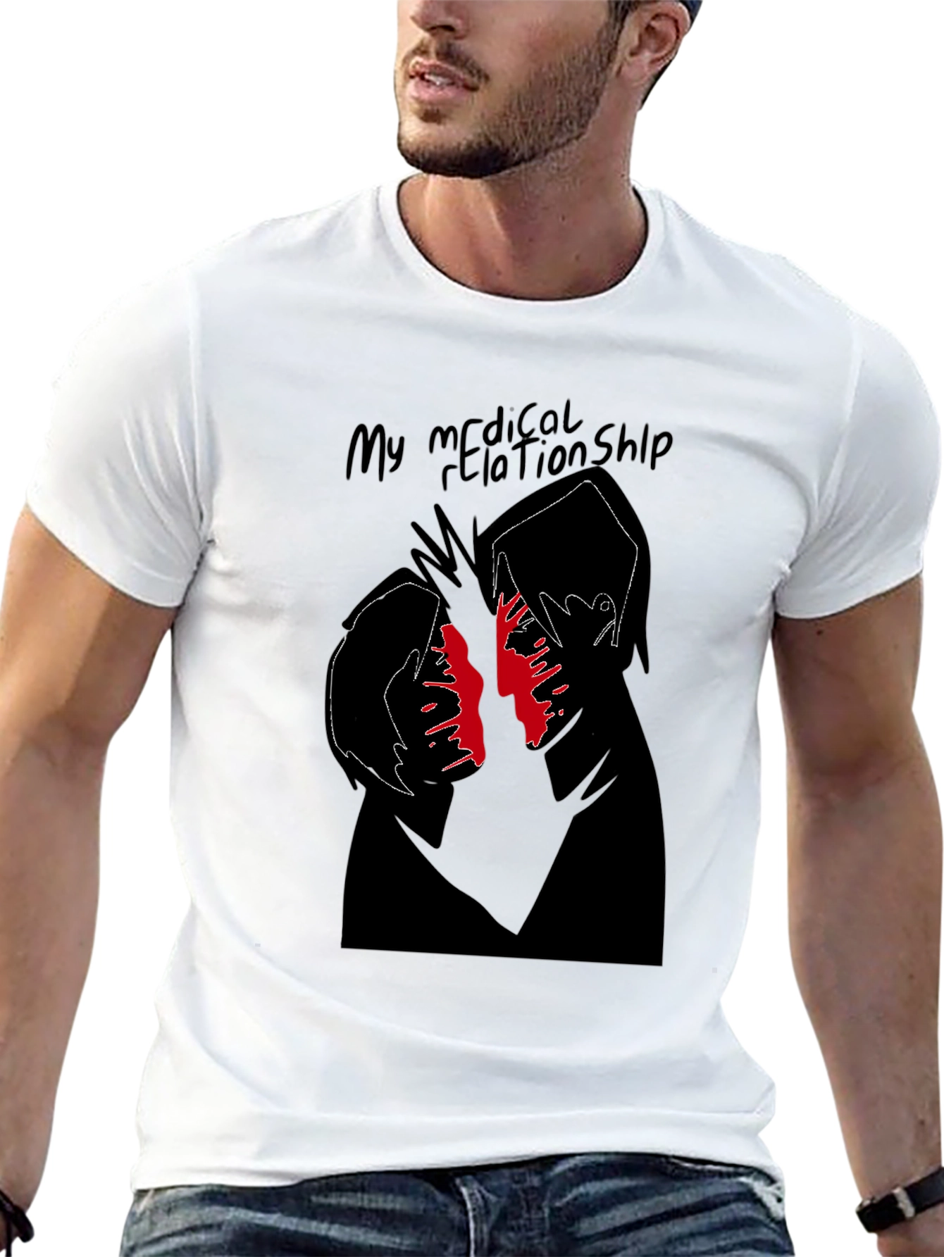 My Medical Relationship Black Graphic Tee