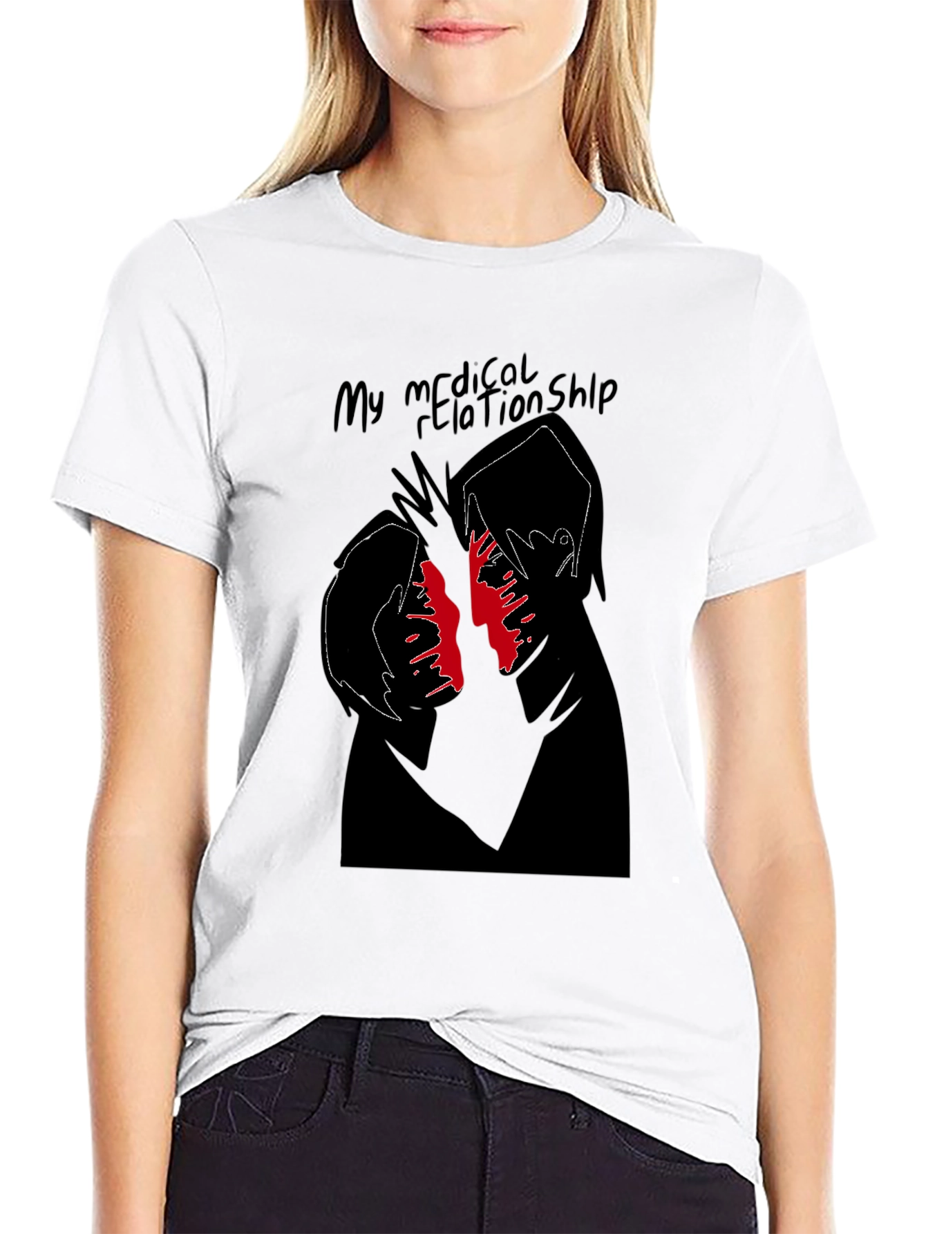 My Medical Relationship Black Graphic Tee