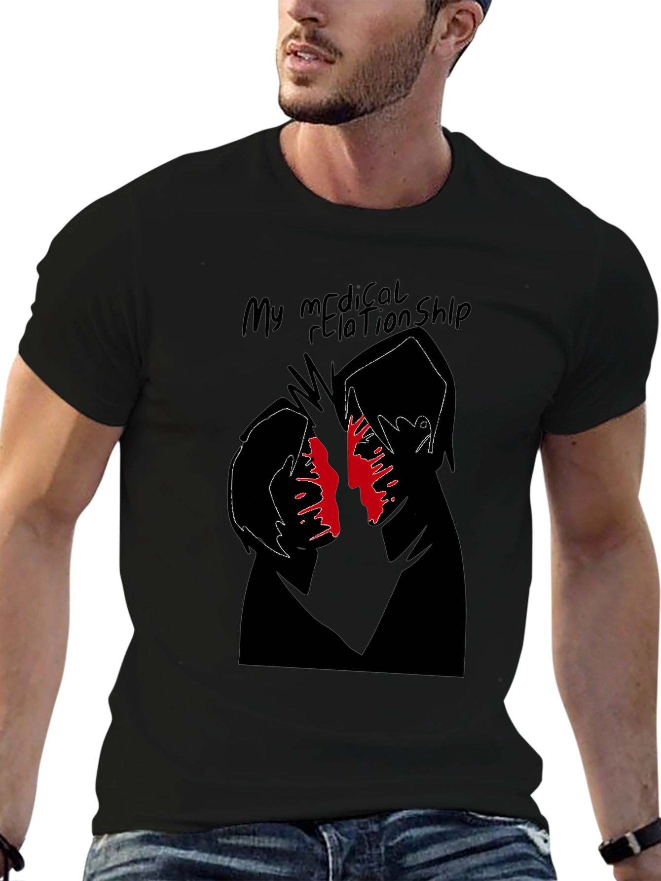 My Medical Relationship Black Graphic Tee