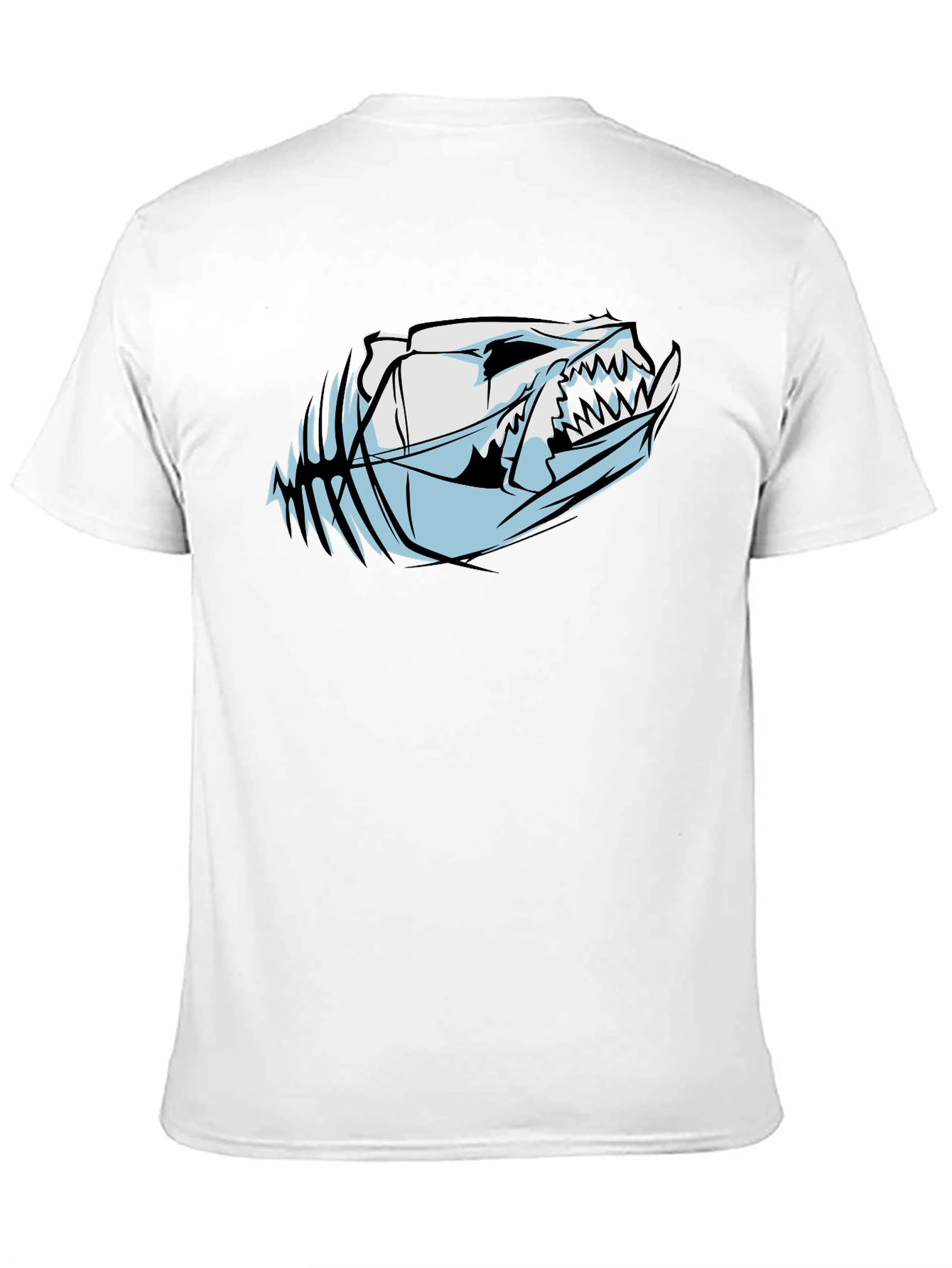 Edgy Skull Graphic T-Shirt - Black Cotton Tee
