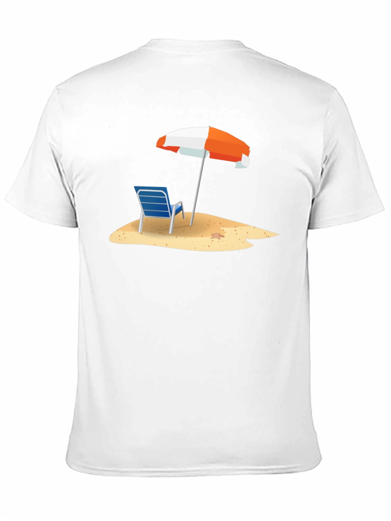 Beach Chair & Umbrella Graphic T-Shirt