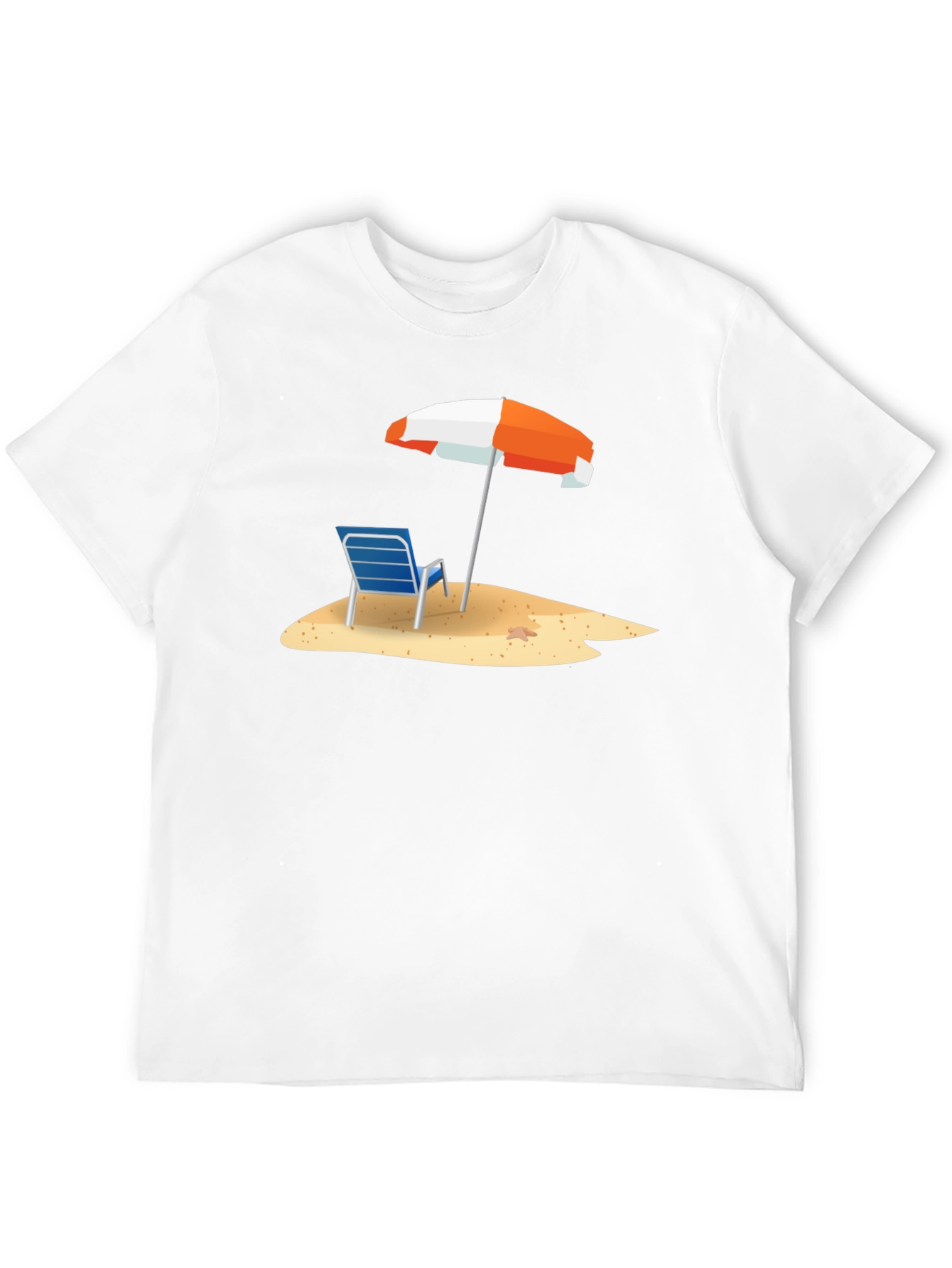 Beach Chair & Umbrella Graphic T-Shirt