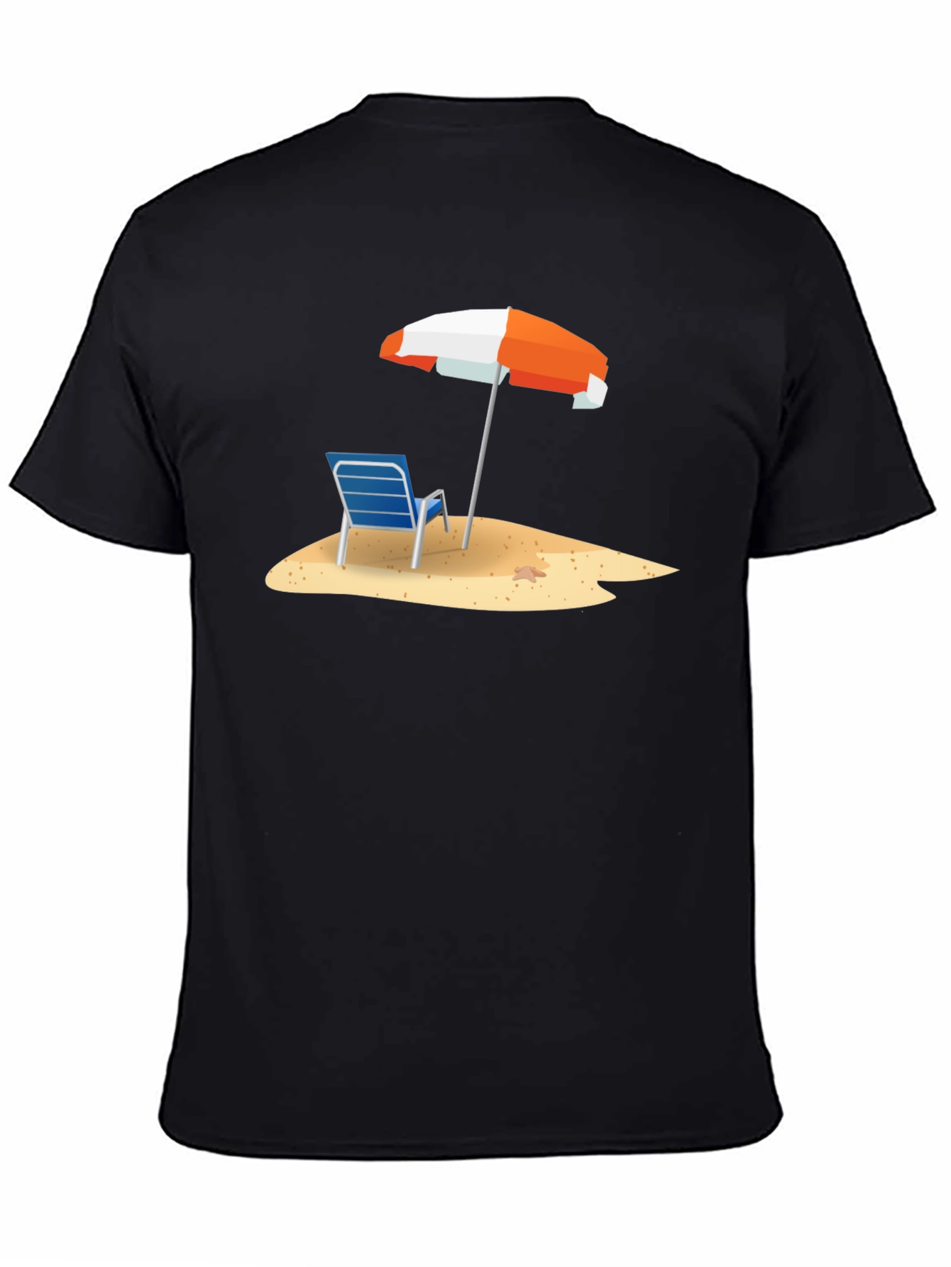 Beach Chair & Umbrella Graphic T-Shirt