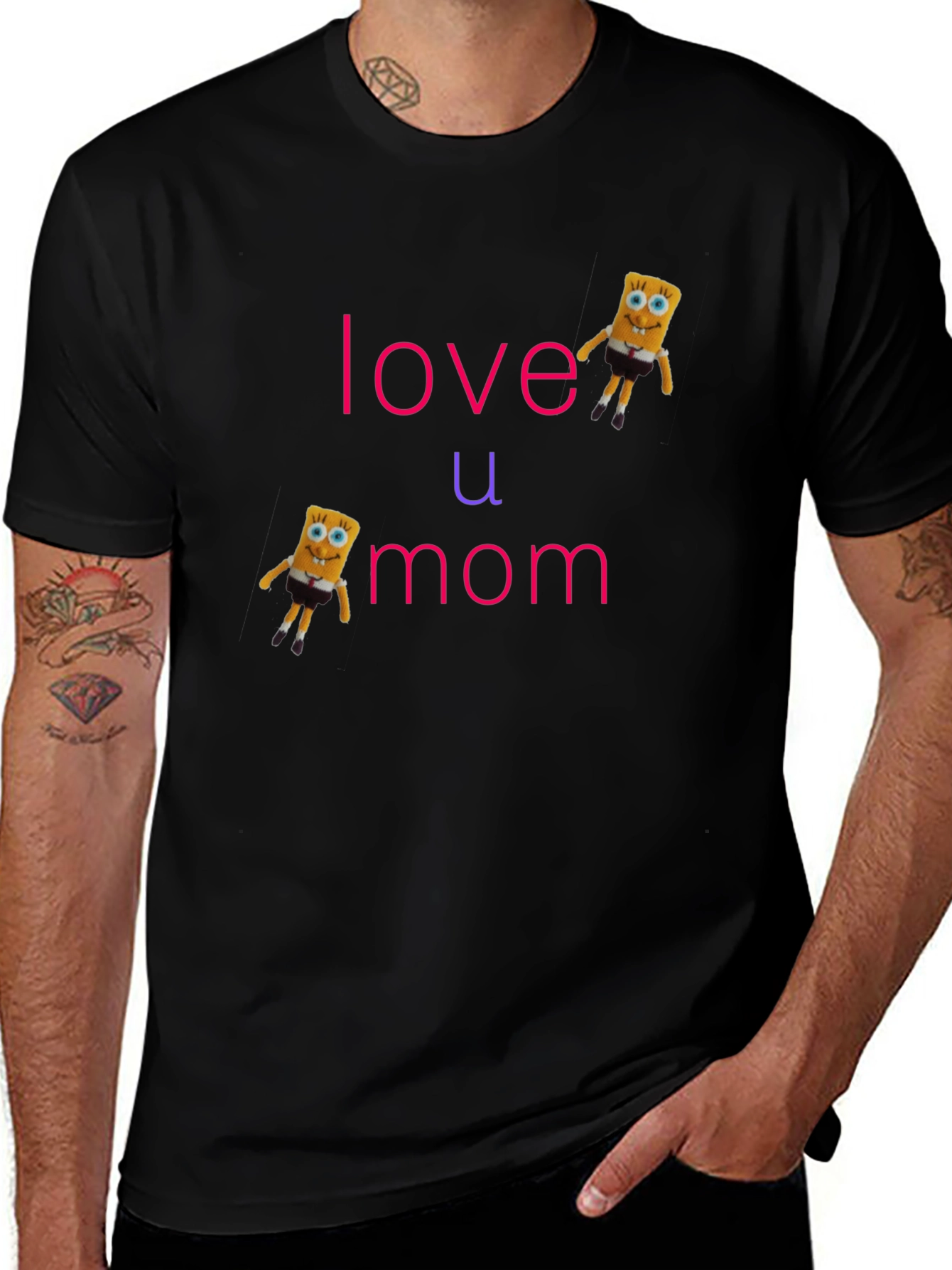 Love You Mom T-Shirt - Spongebob Edition