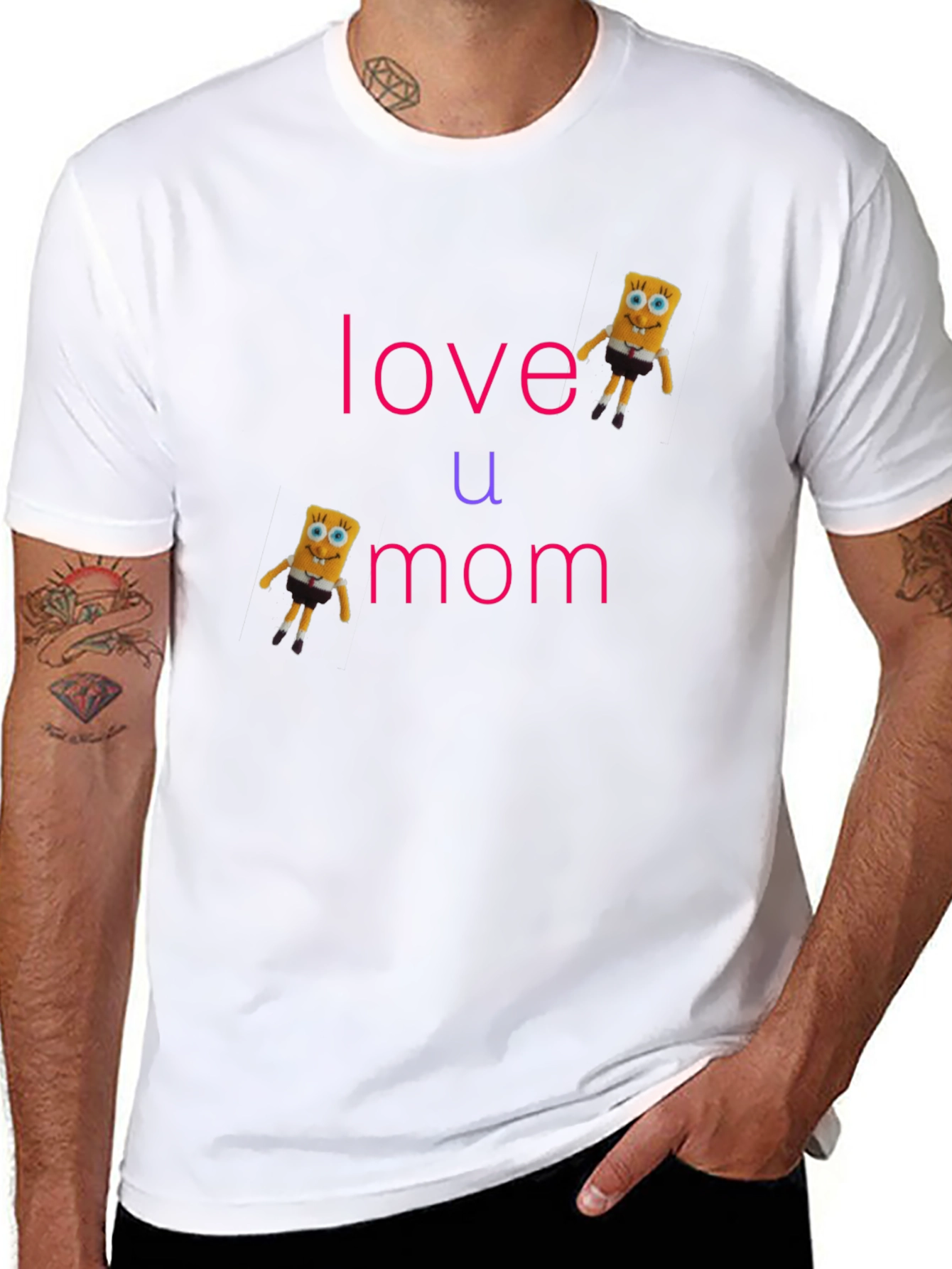Love You Mom T-Shirt - Spongebob Edition